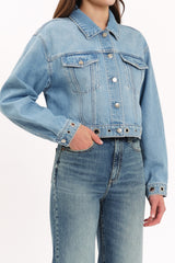 Daze Del Mar Cropped Denim Jacket - Pulse