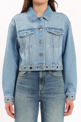 Daze Del Mar Cropped Denim Jacket - Pulse