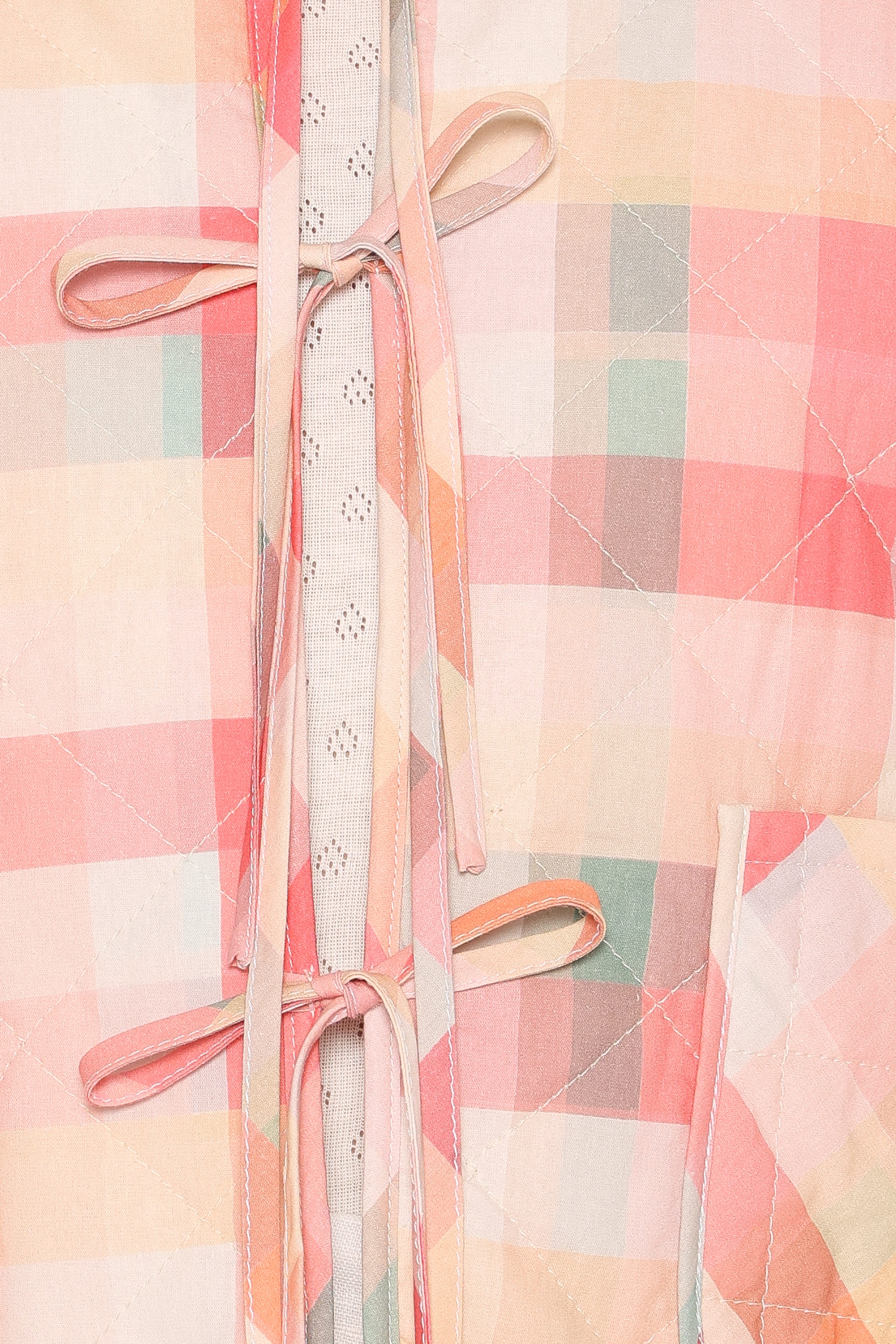 Percy Reversible Quilted Jacket - Blue Garden Stripe