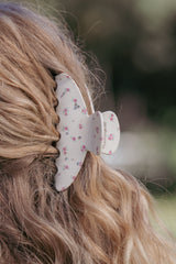 Adelaide Hair Clip - Cream Floral