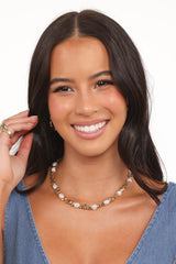 Aisling Necklace - Gold/Pearl