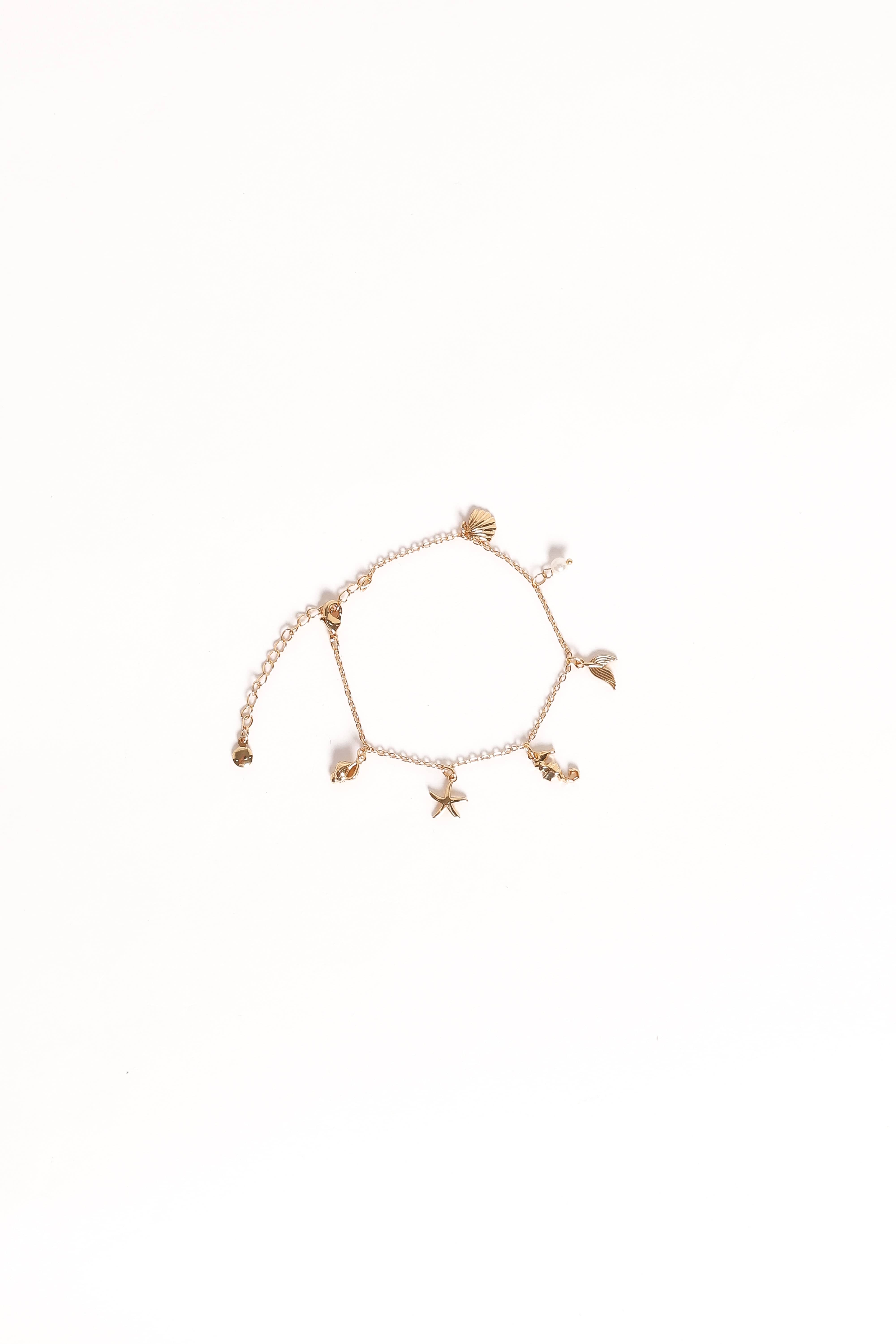 Alex Charm Bracelet - Gold