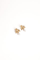 Amani Earrings - Gold/Pearl
