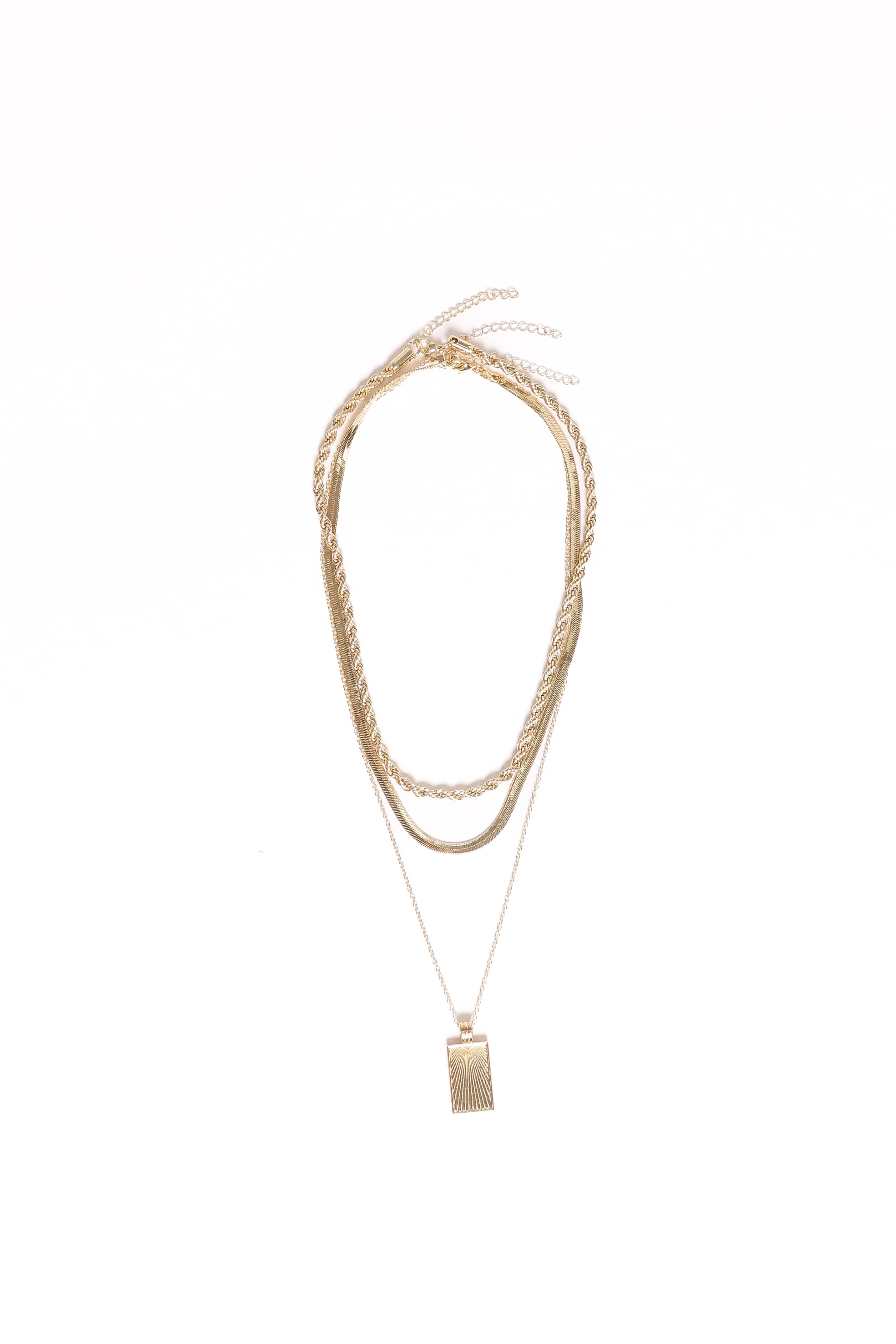 Amber Necklace - Gold