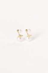 Astrid Pear Earrings - Gold