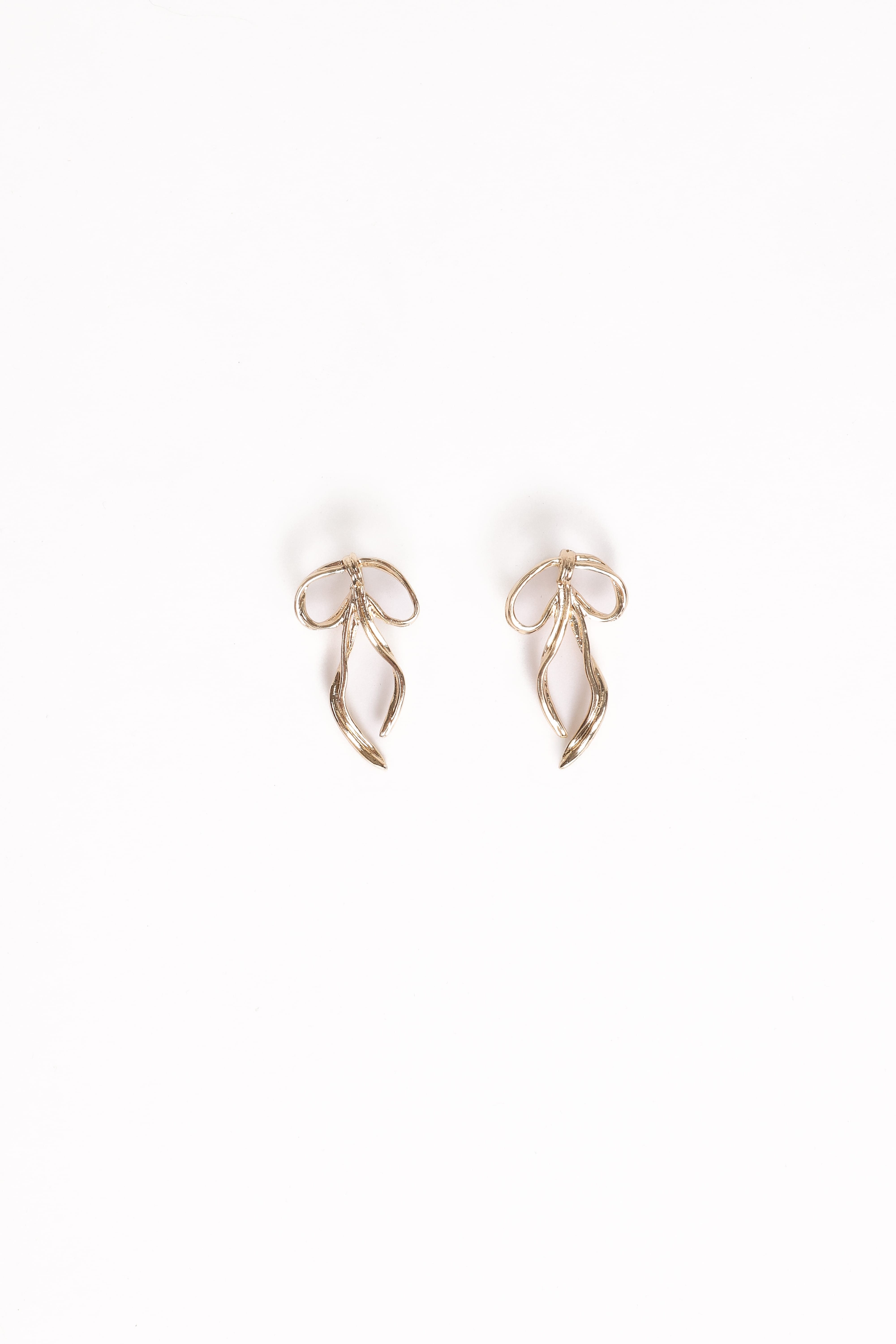 Avery Bow Earrings - Gold