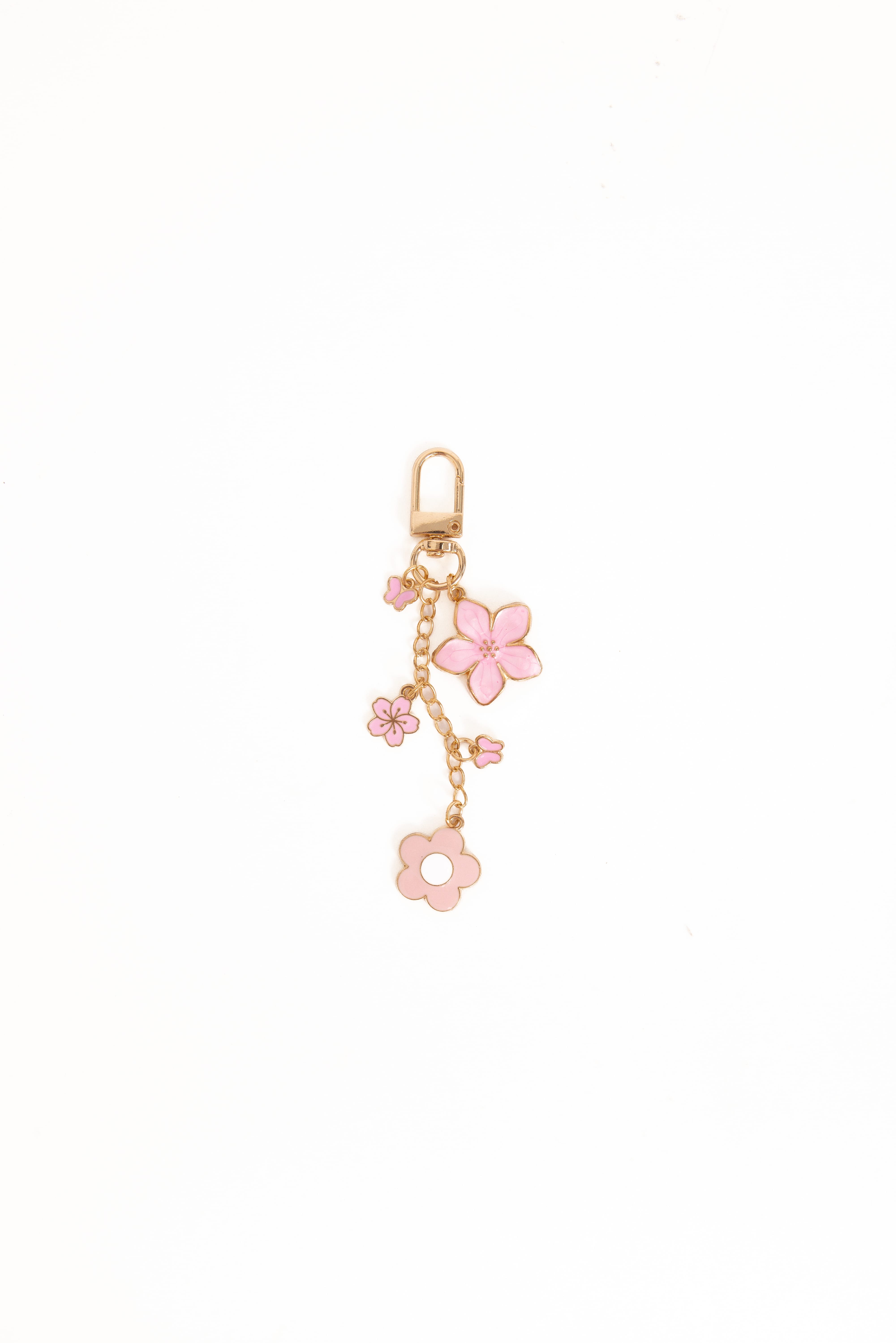 Claudia Flower Key Chain - Pink