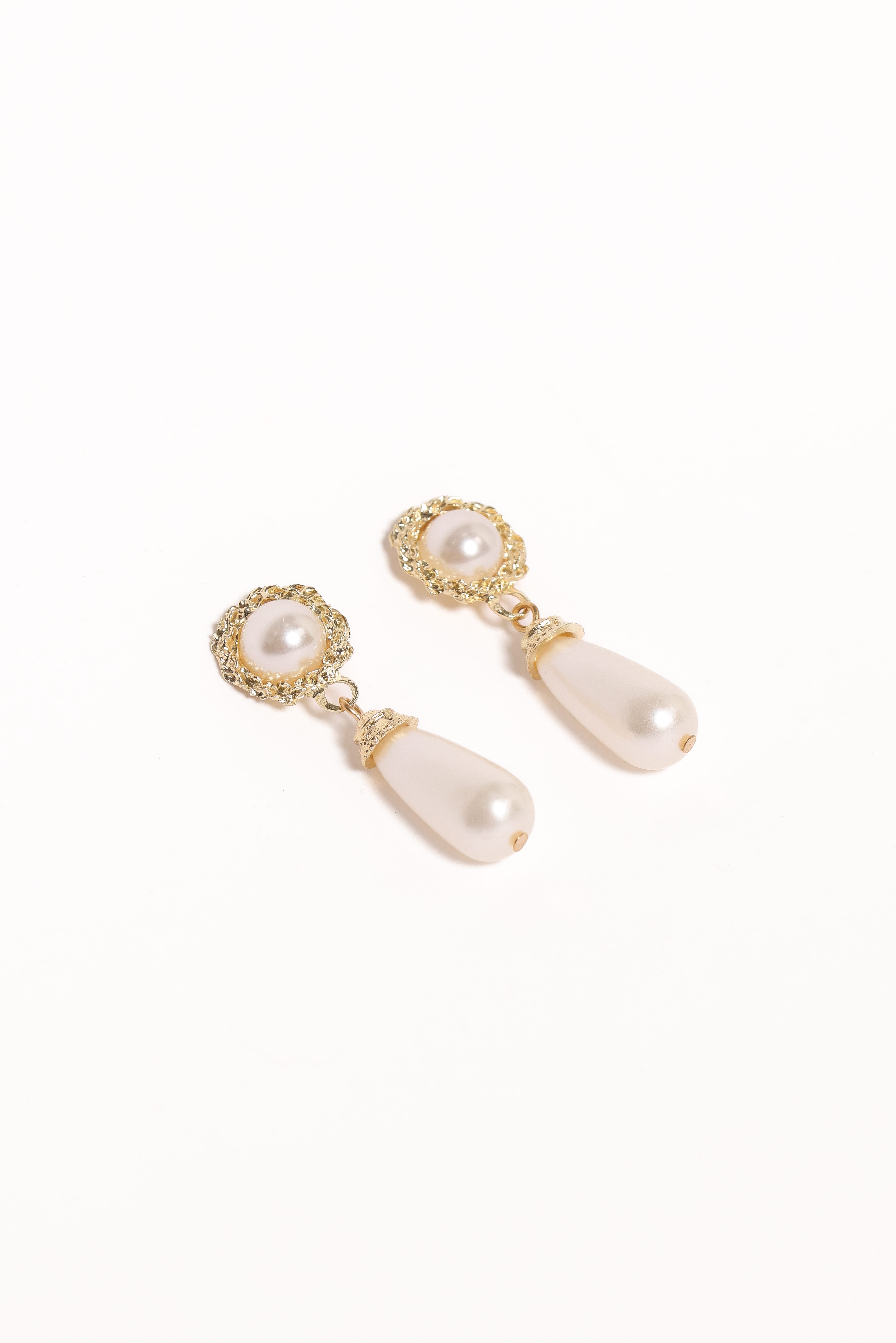 Estelle Earrings - Gold/Pearl