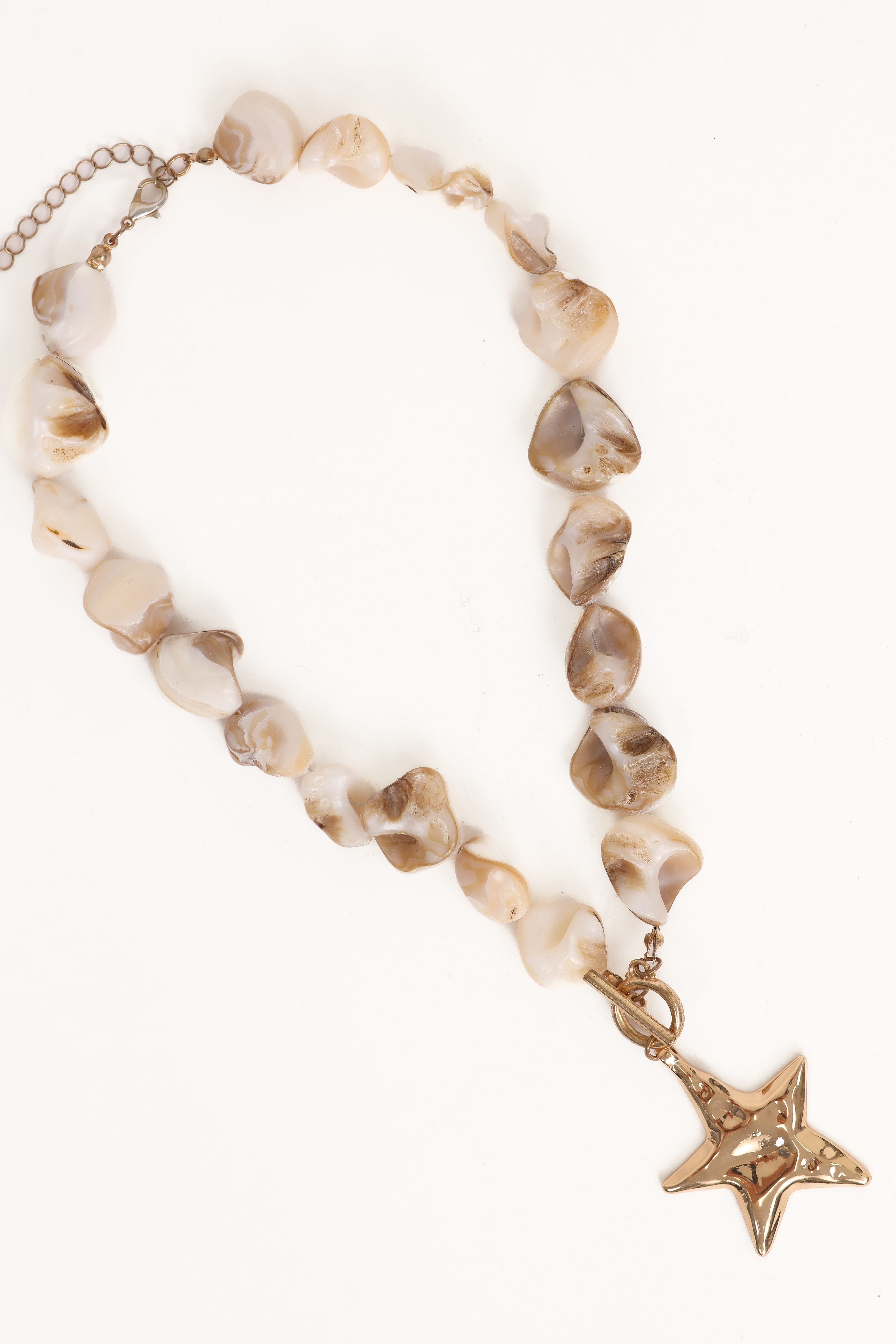 Gabbie Star Necklace - Pearl/Gold