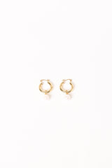 Geneva Earrings - Gold/Pearl