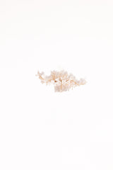 Geraldine Hair Comb - White