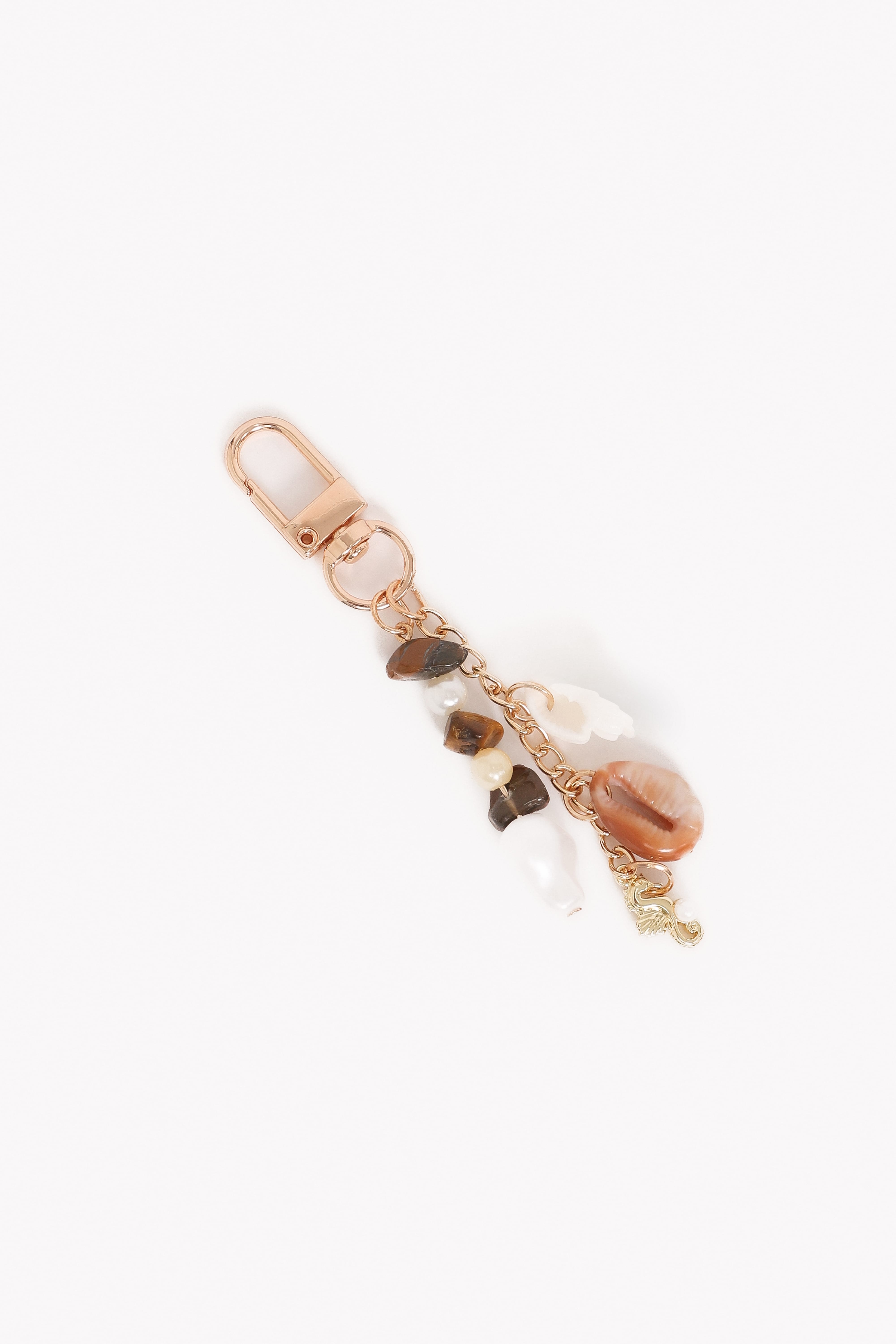 Imogen Shell Key Chain - Gold