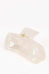 Jennifer Hair Clip - White/Silver