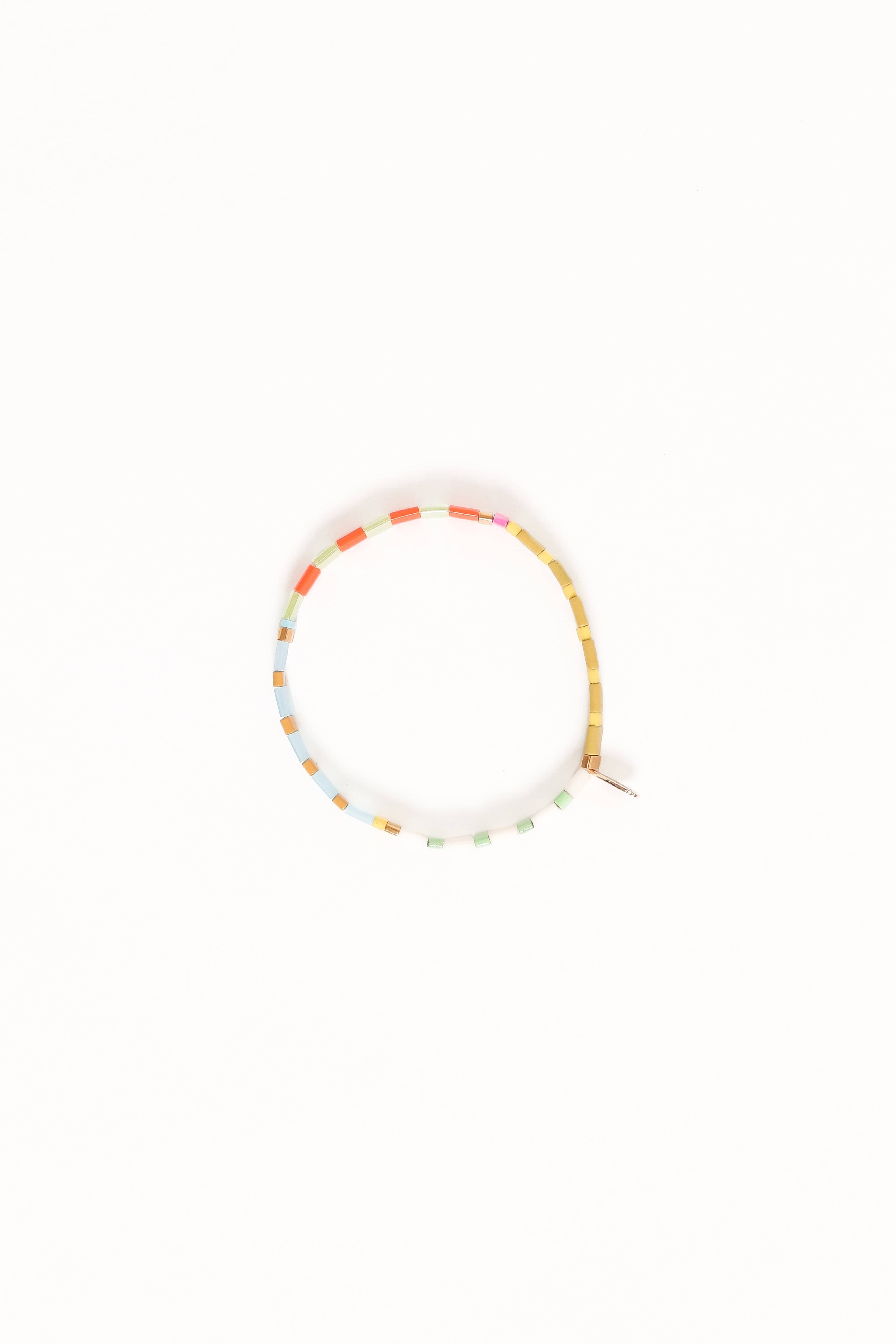 Kylie Bead Bracelet - Chartreuse