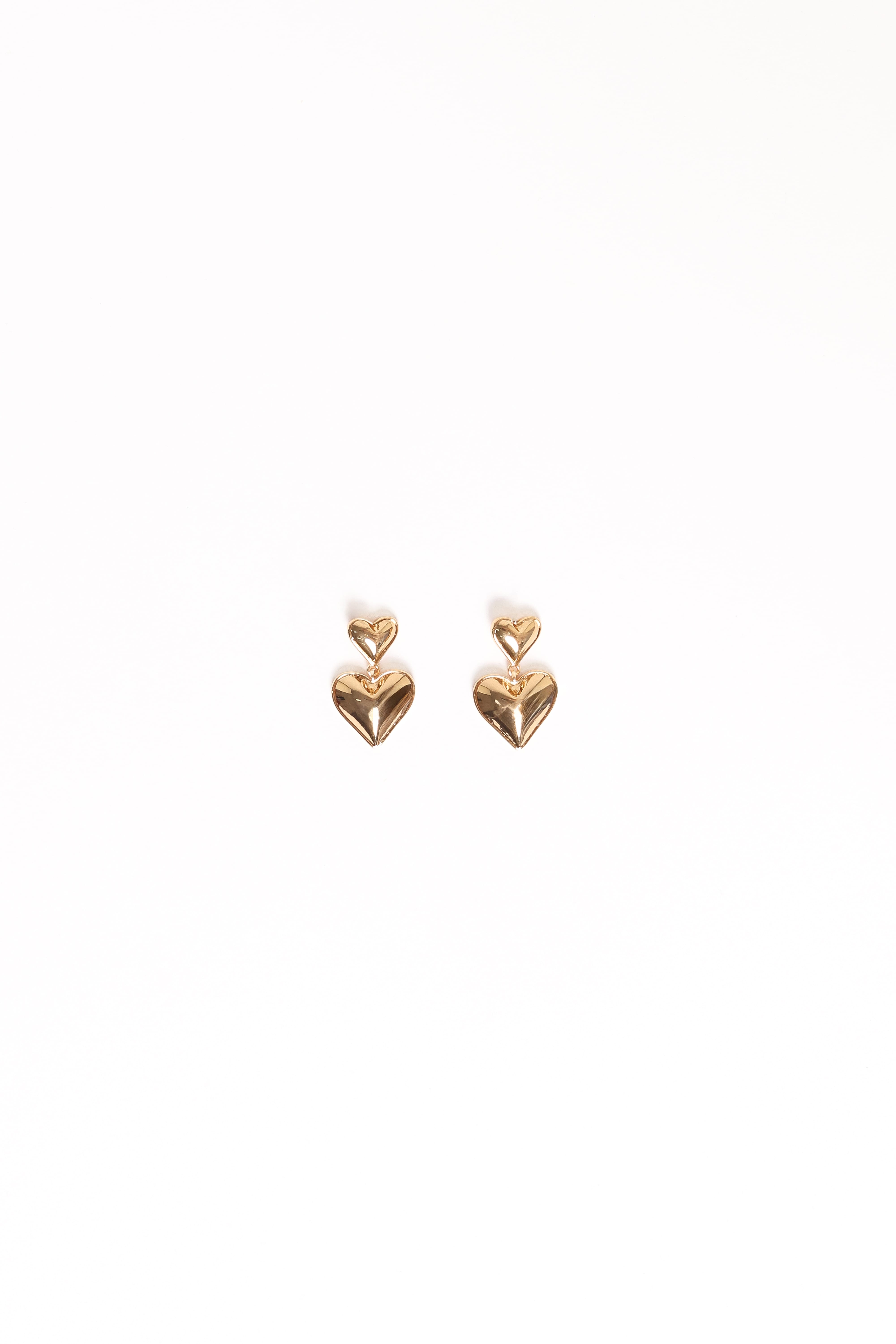 Mariana Heart Earrings - Gold