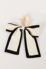 Rory Contrast Hair Tie - Cream Black