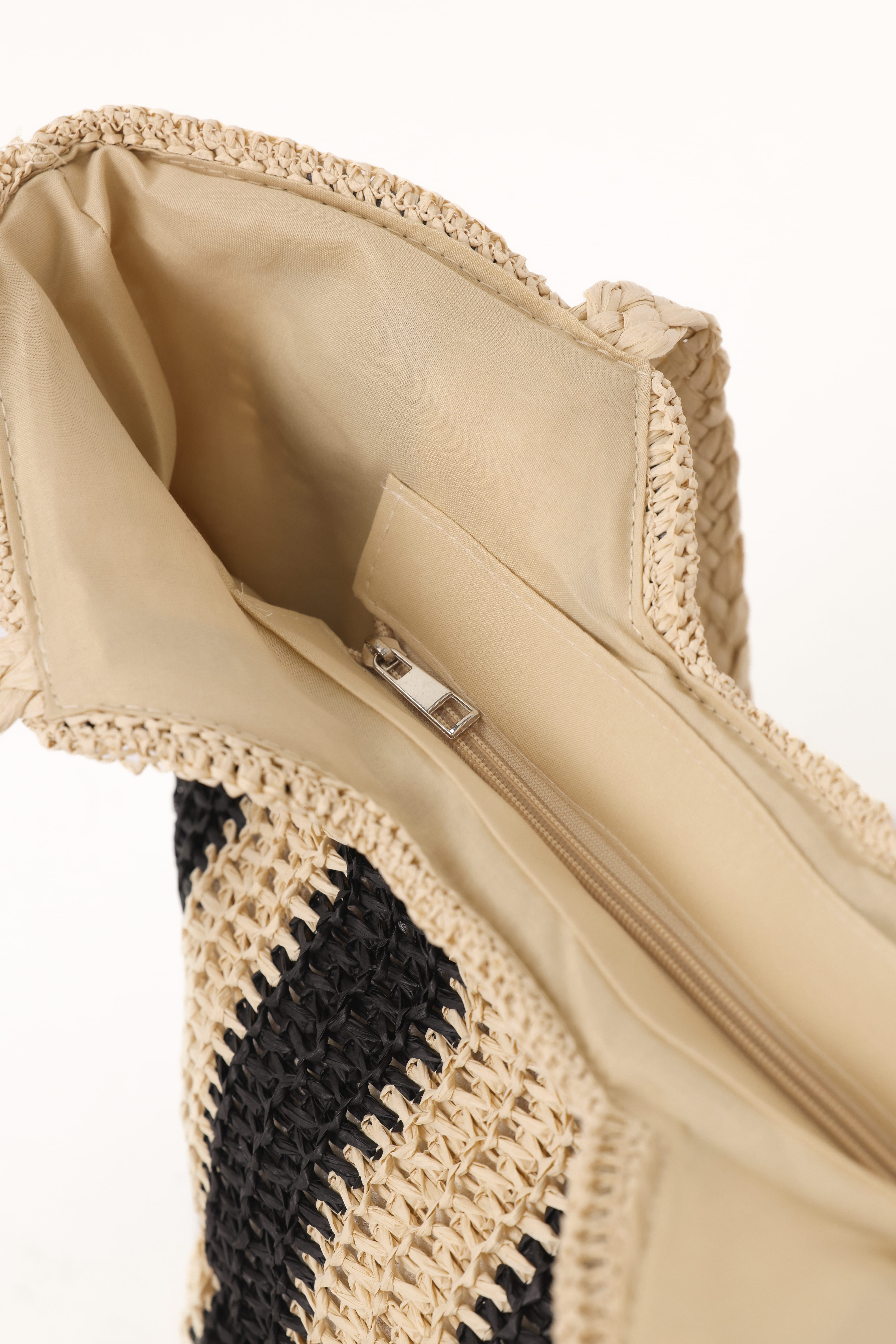 Sherrie Tote Bag - Beige/Black