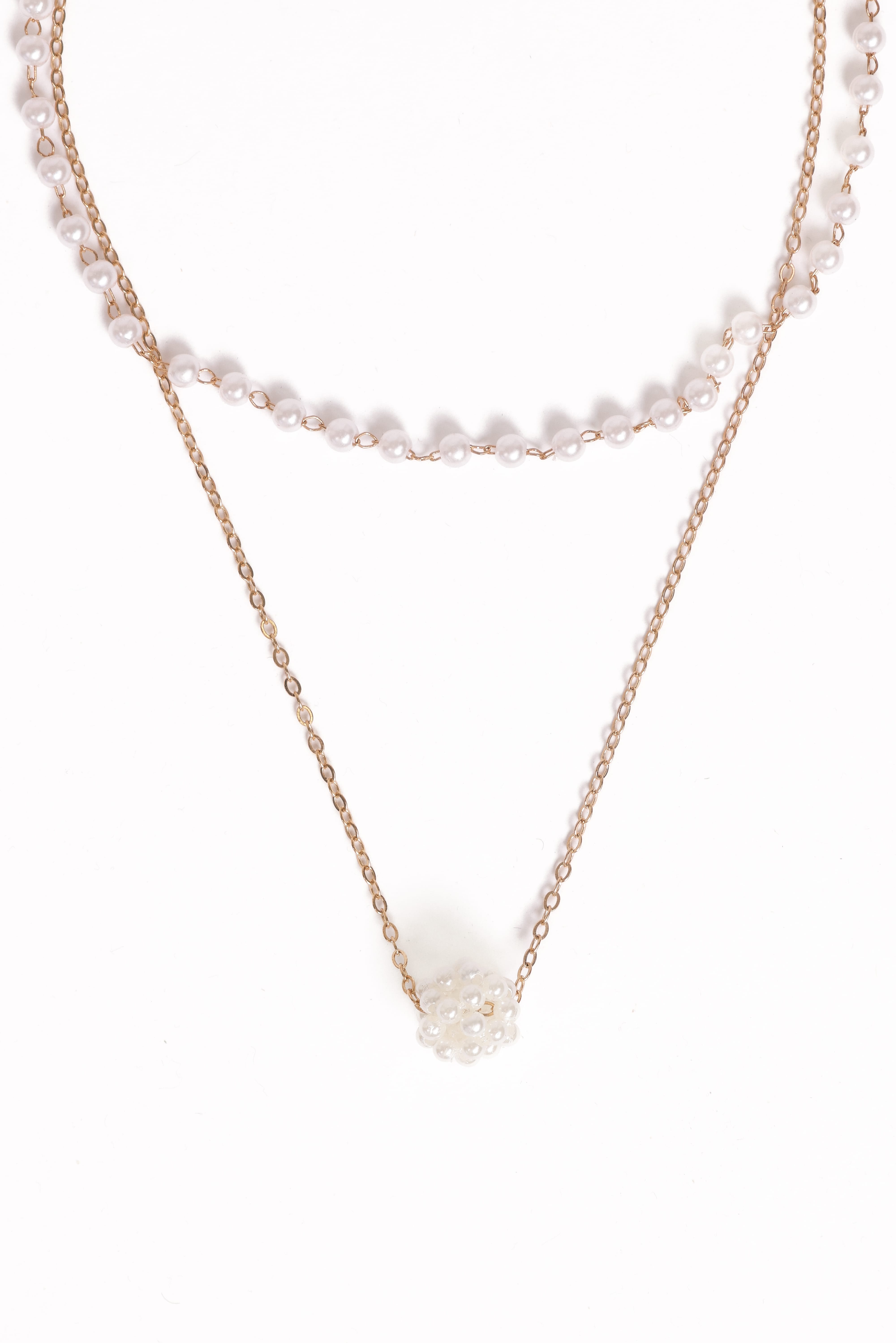 Viola Necklace Set - Pearl/Gold