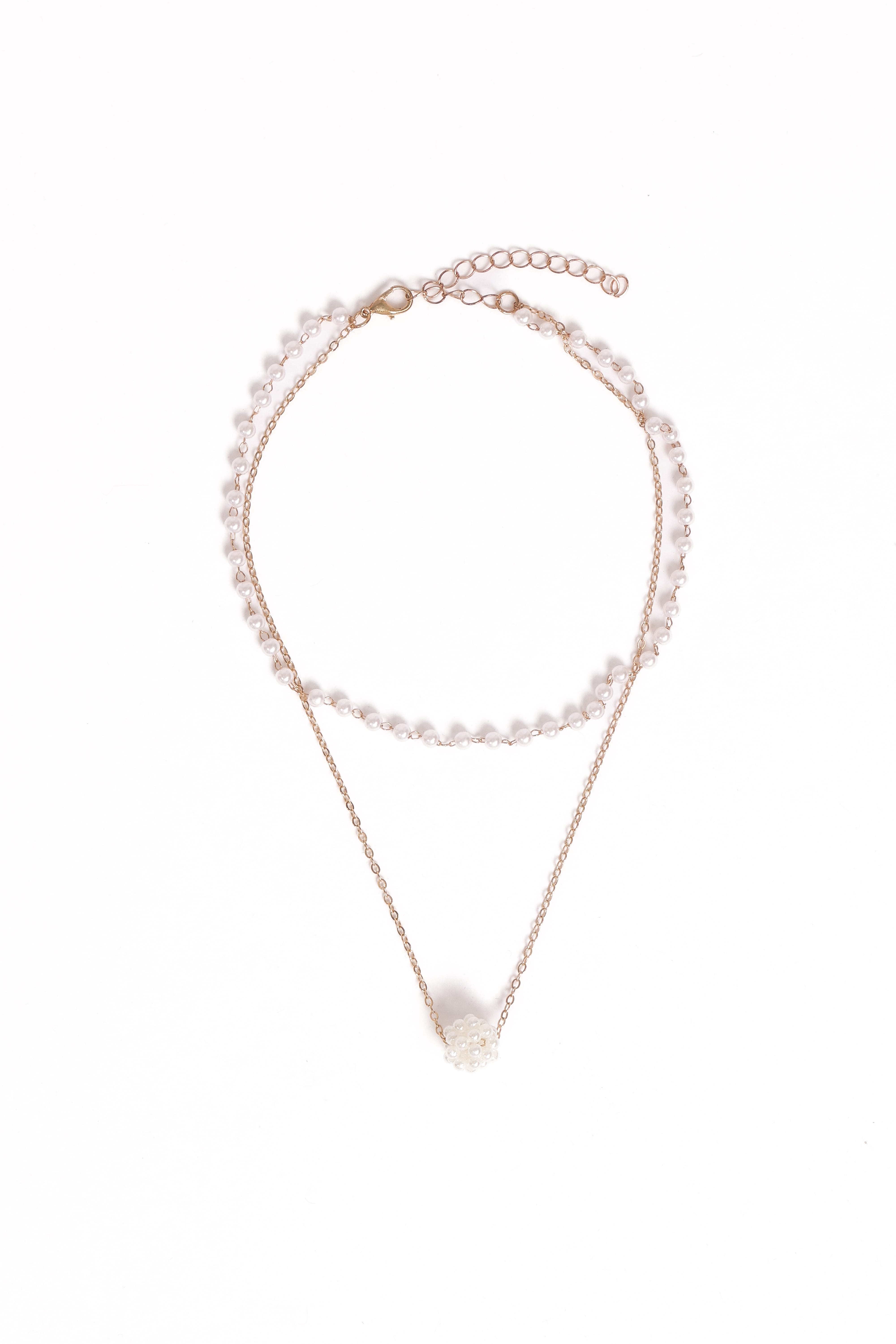 Viola Necklace Set - Pearl/Gold