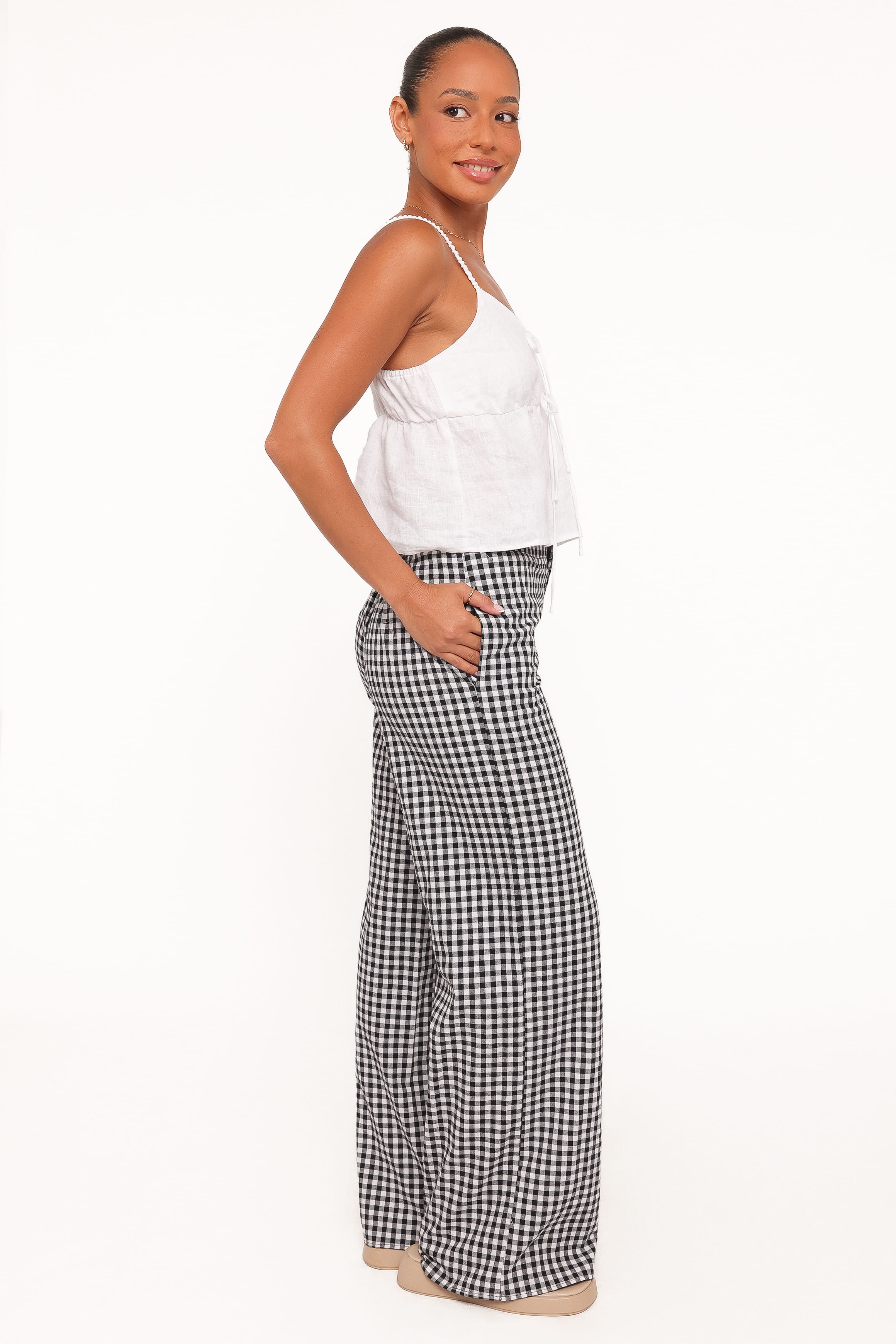 Abbott Pants - Black Gingham
