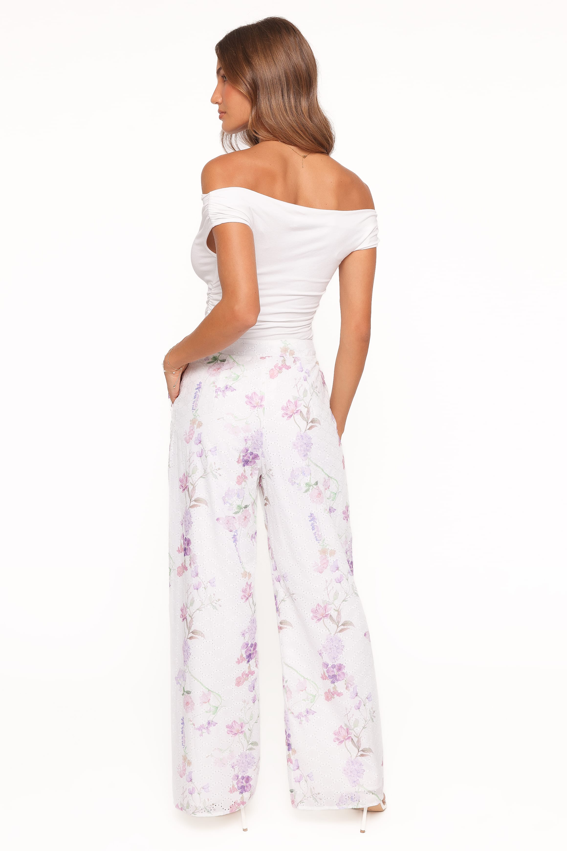 Adams Fitted Pant - Purple Floral