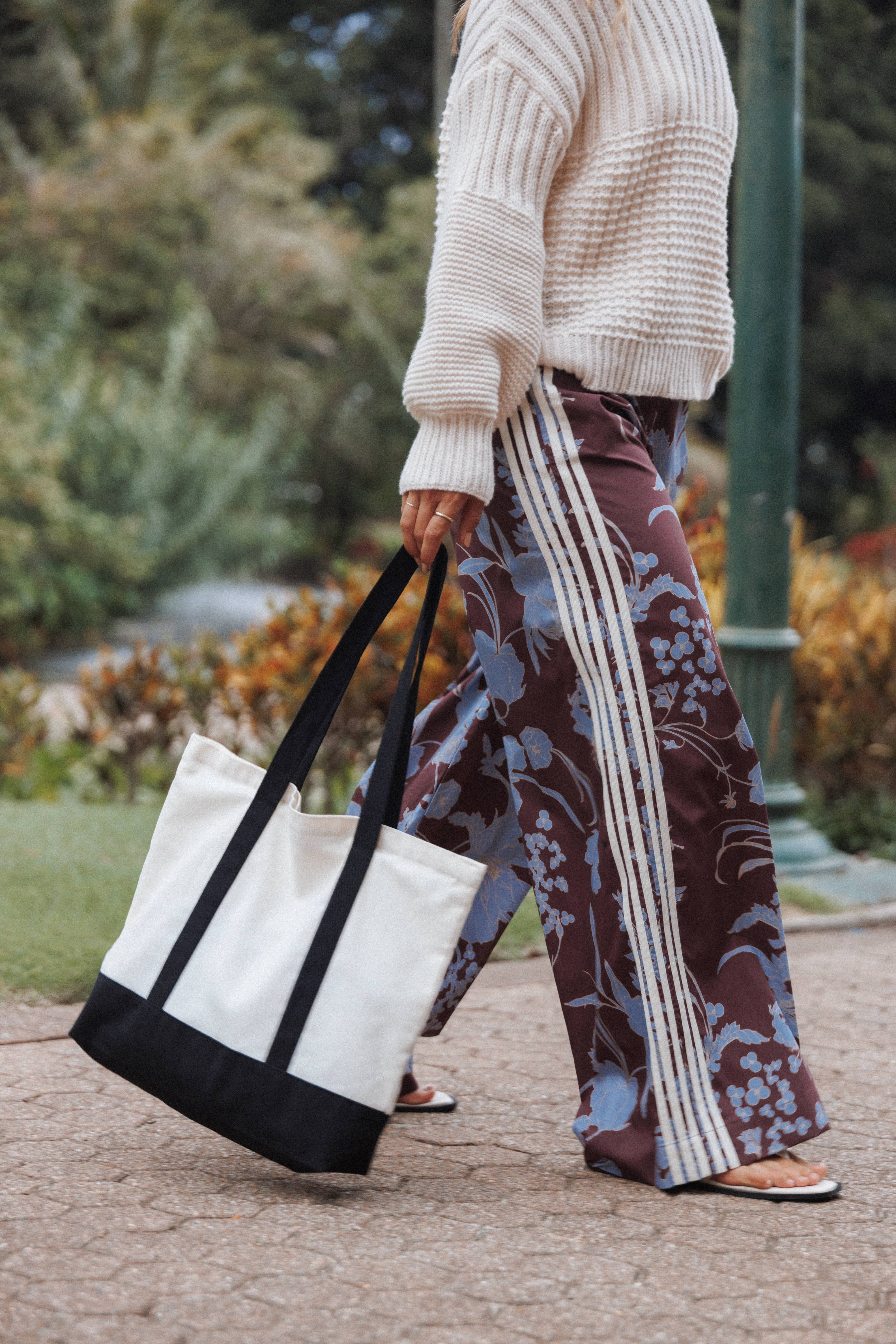 Aine Wide Leg Tailored Pant - Burgundy Floral