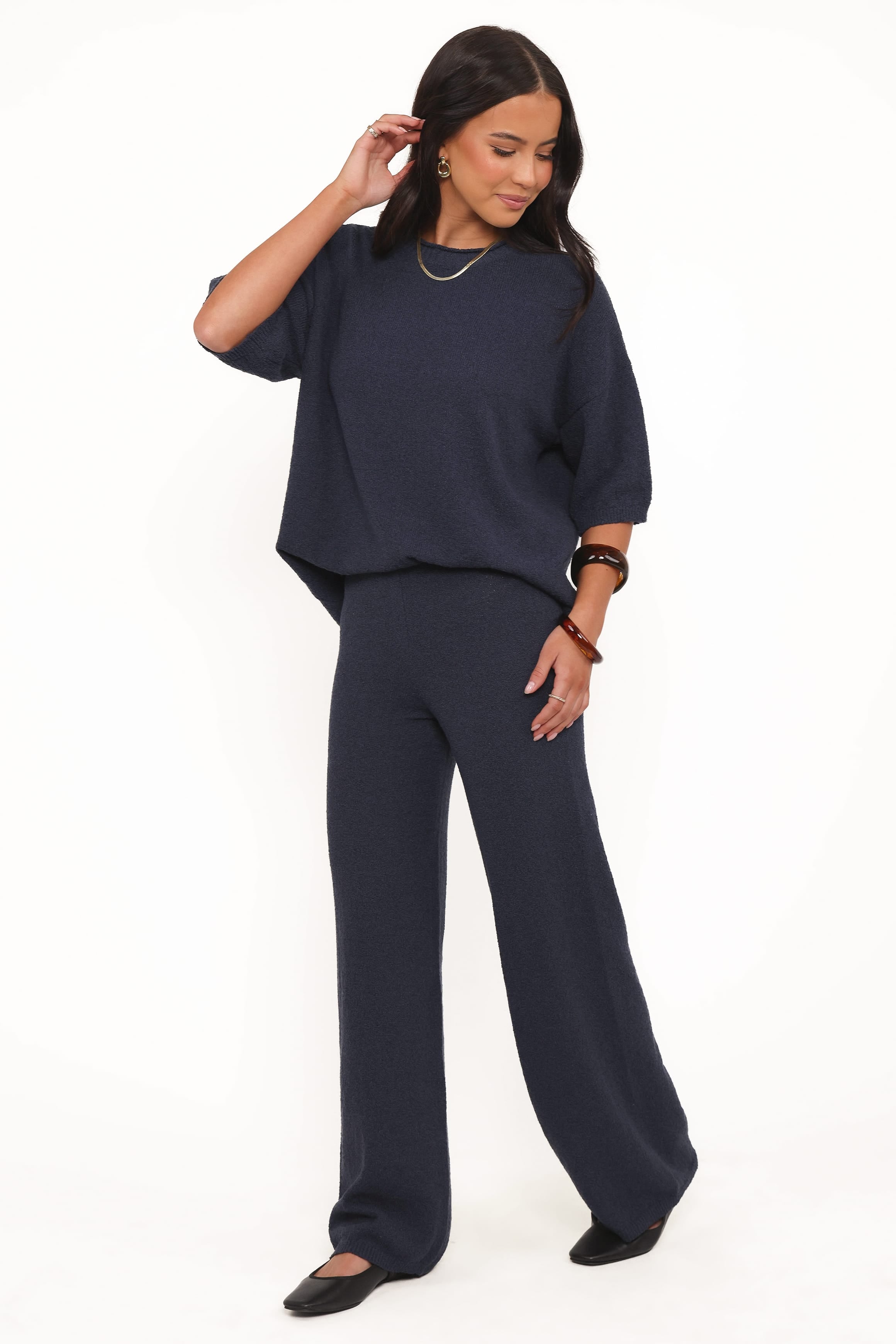 Ashby Knit Pant - Navy