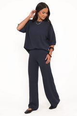 Ashby Knit Pant - Navy