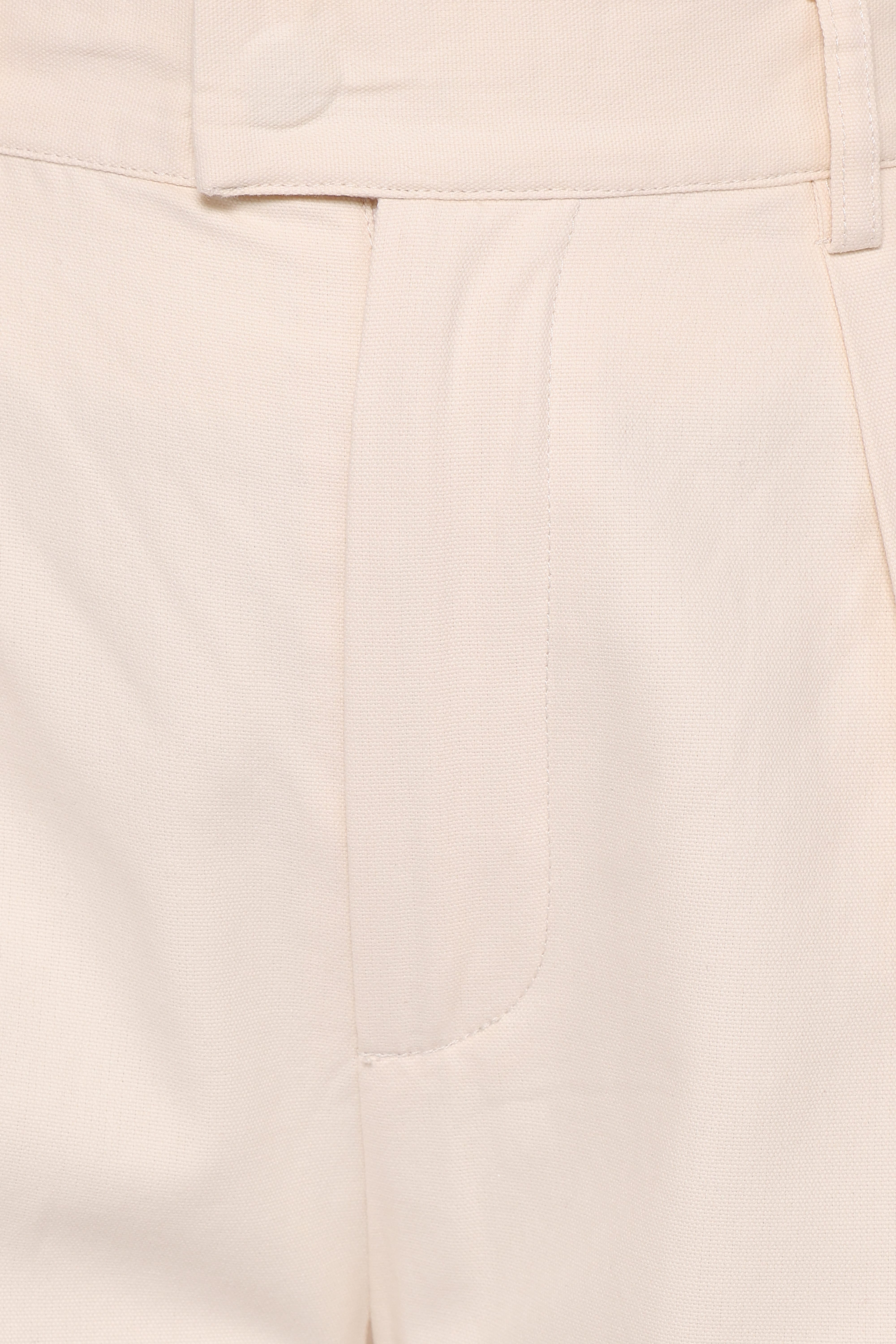Asher Tie Detail Tapered Leg Pants - Cream