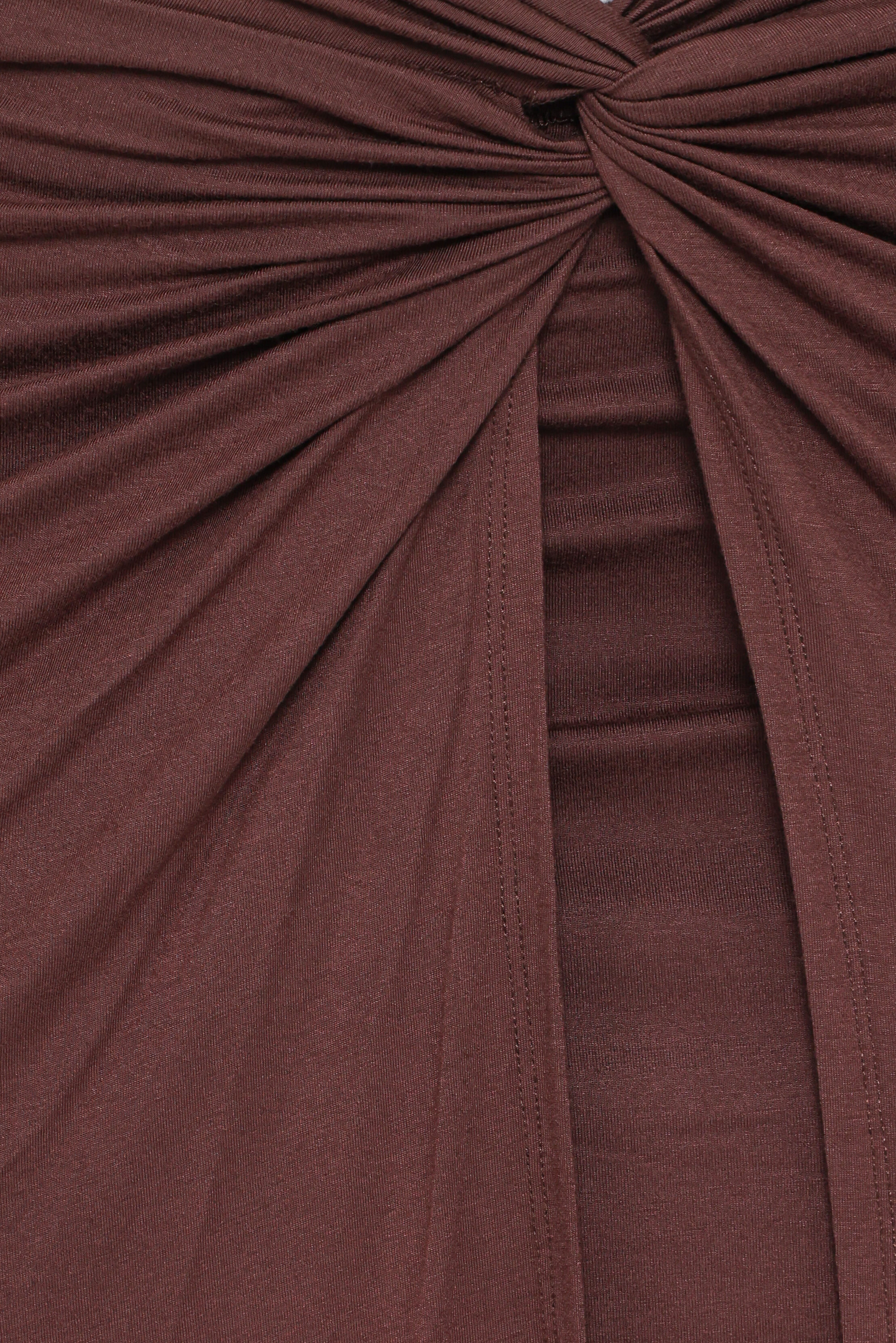 Cassandra Sarong Skirt - Dark Brown