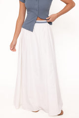 Christine Maxi Skirt - White