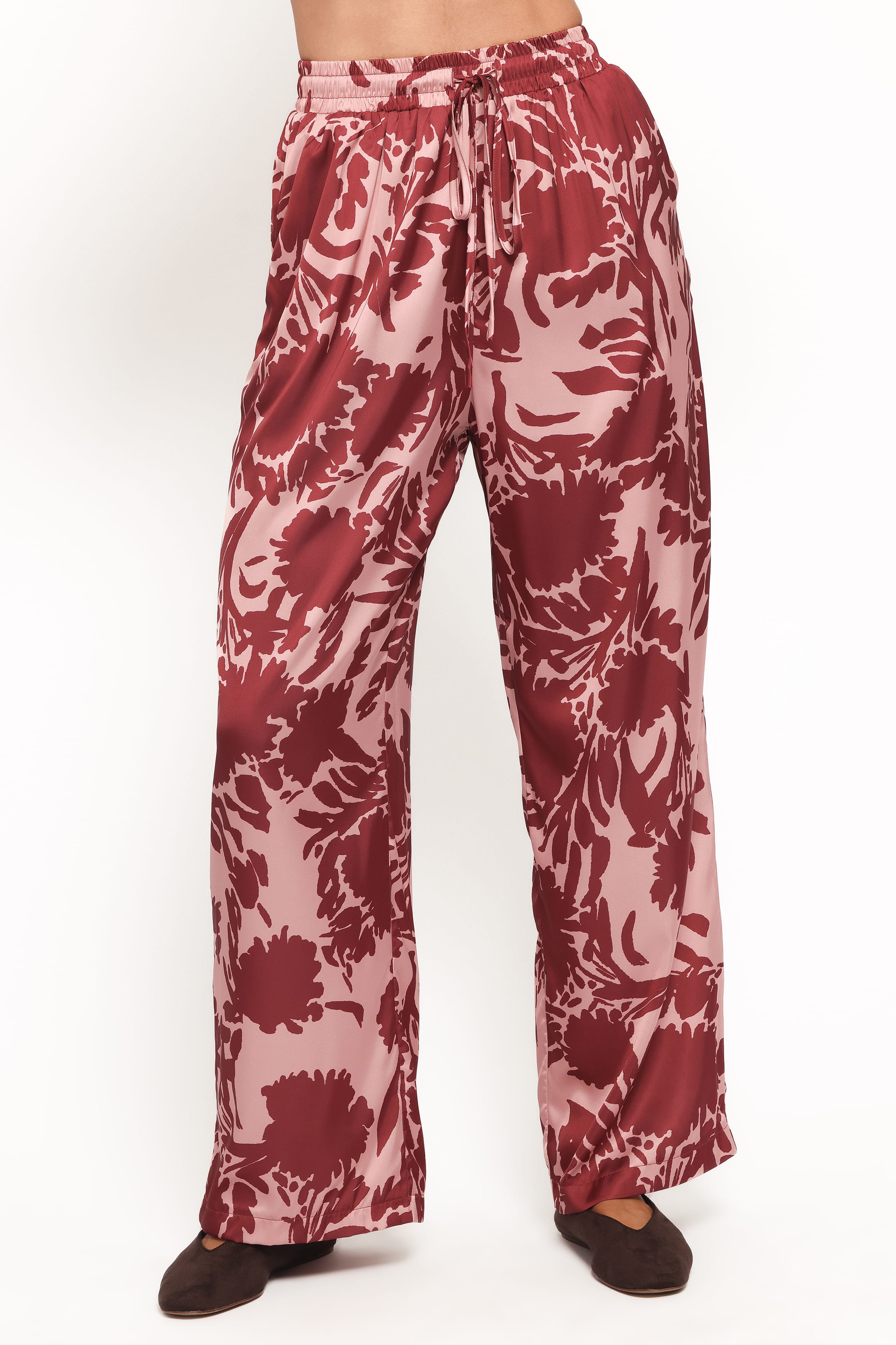 Elysia Pants - Pink Burgundy