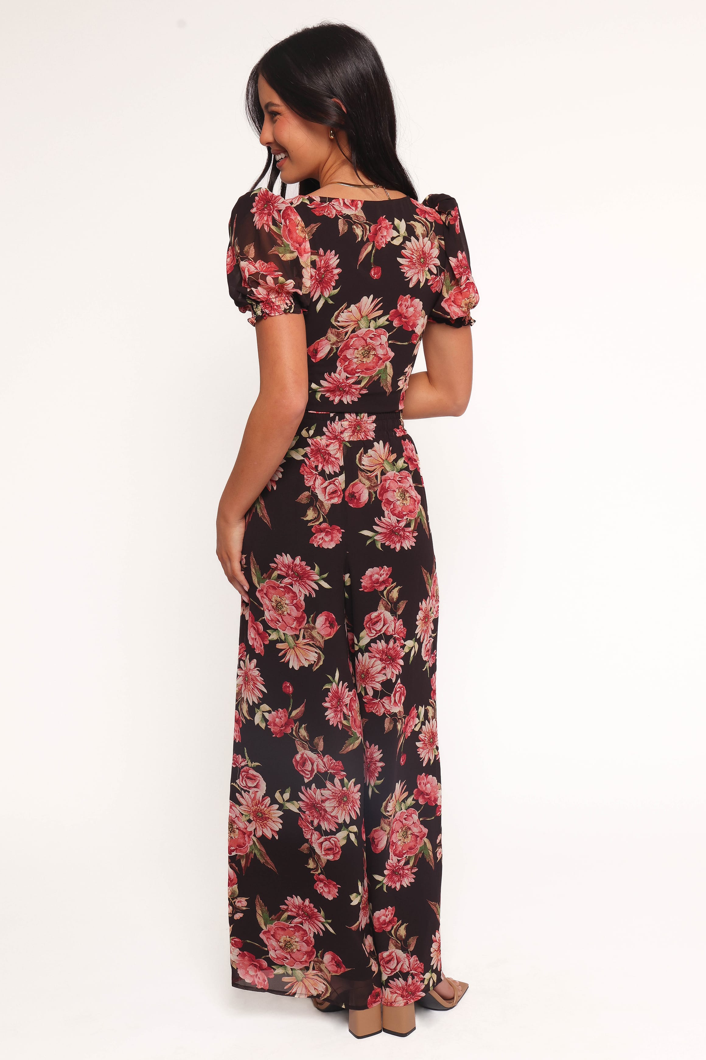 Estie Pants - Black Floral