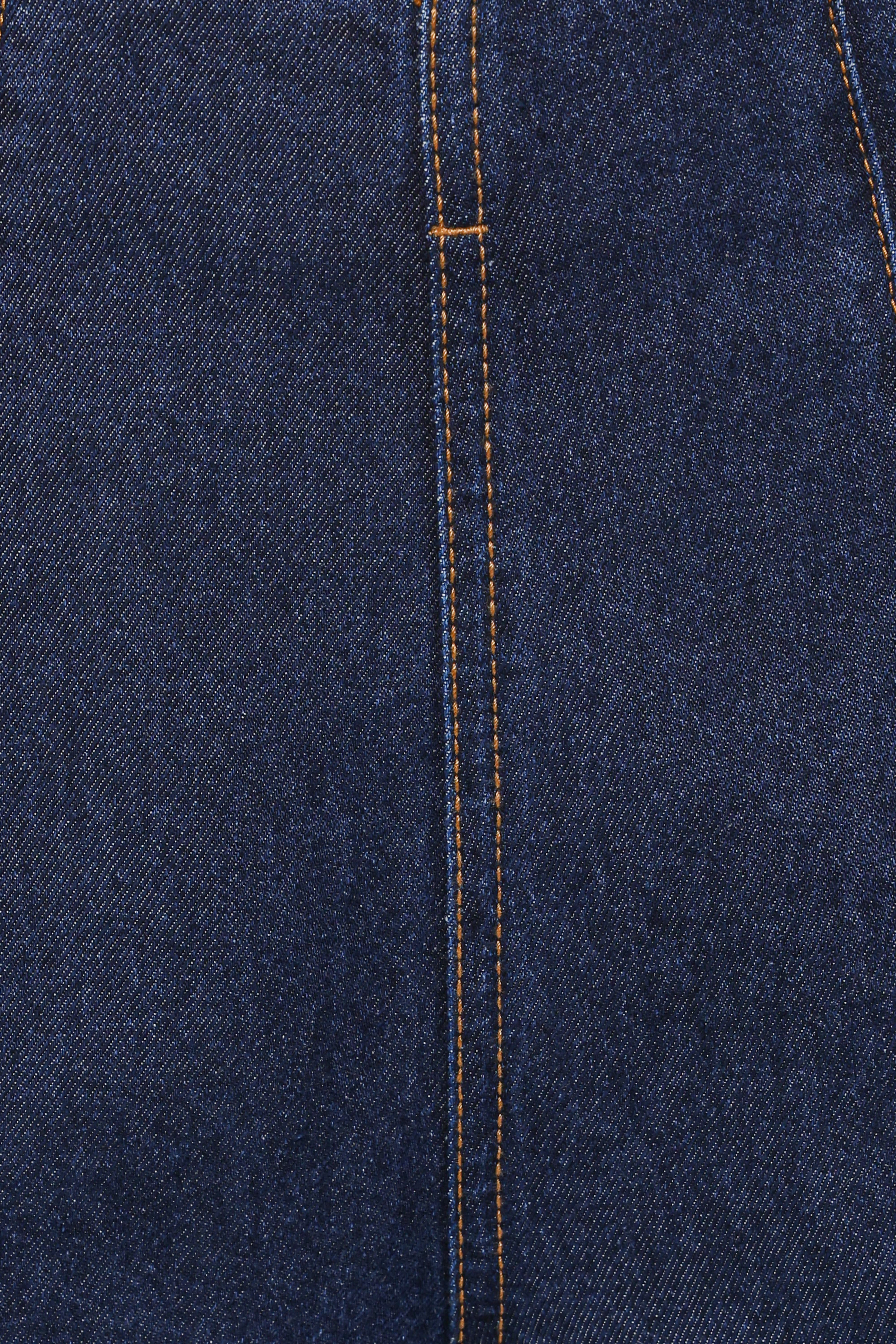 Evandra Straight Leg Denim Trouser Pant - Indigo