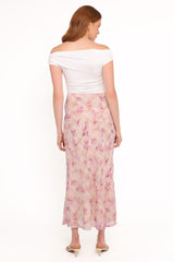 Giarda Maxi Skirt - Pink Floral