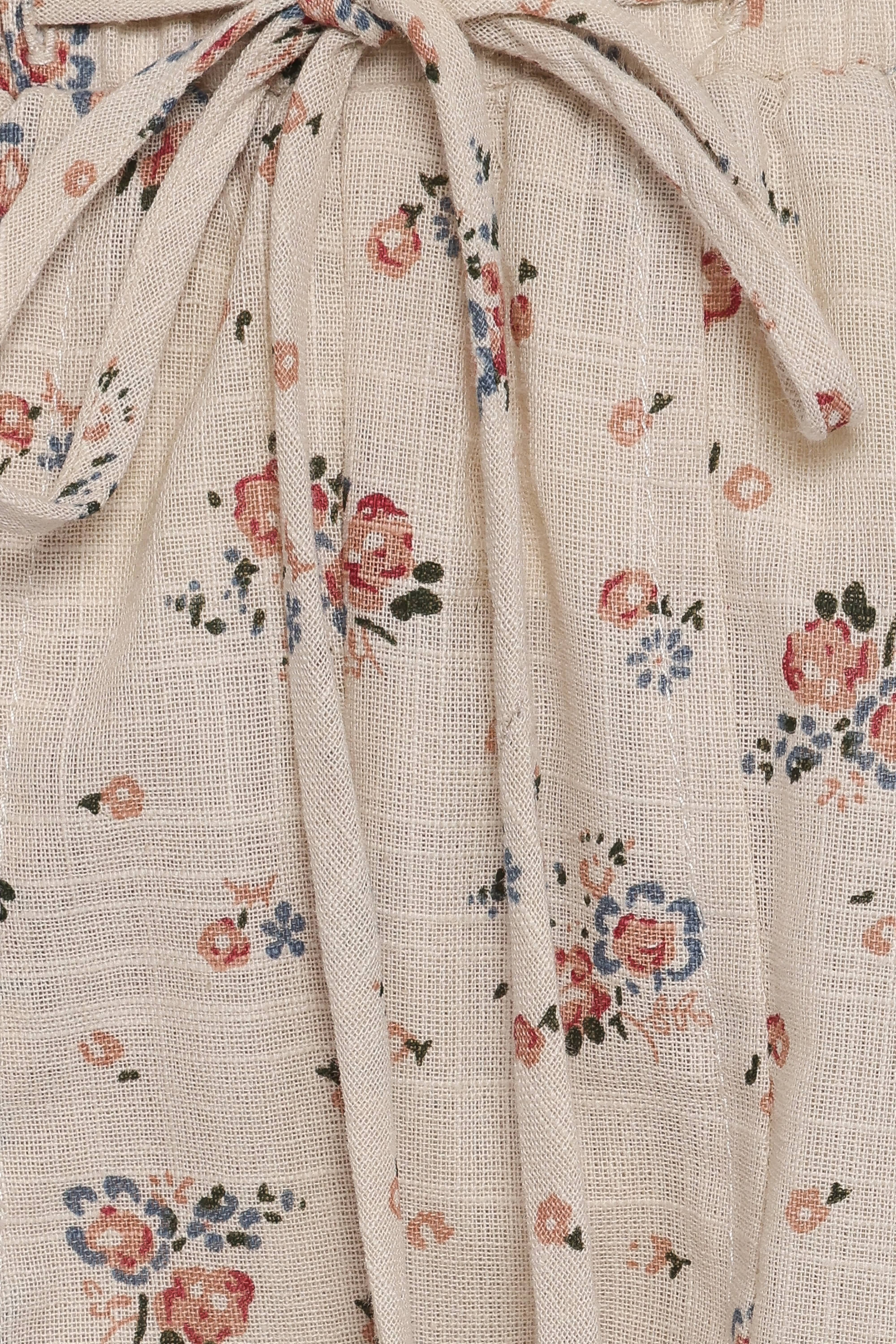 Jean Scallop Short - Beige Floral