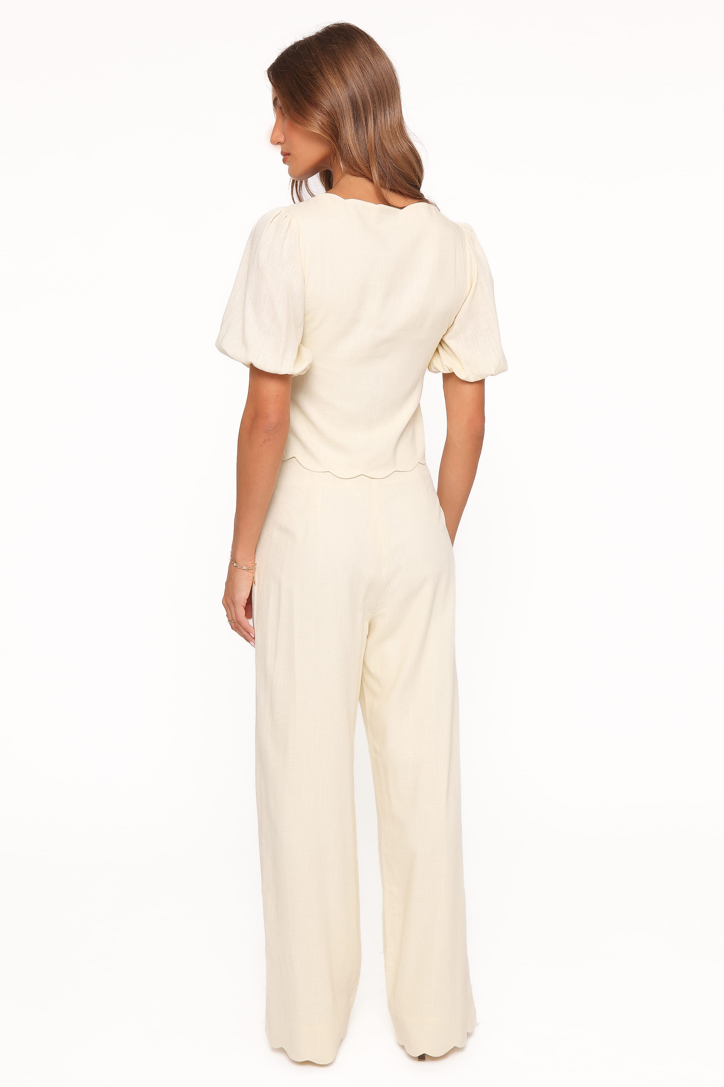 Jensen Scallop Hem Pant - Butter Yellow