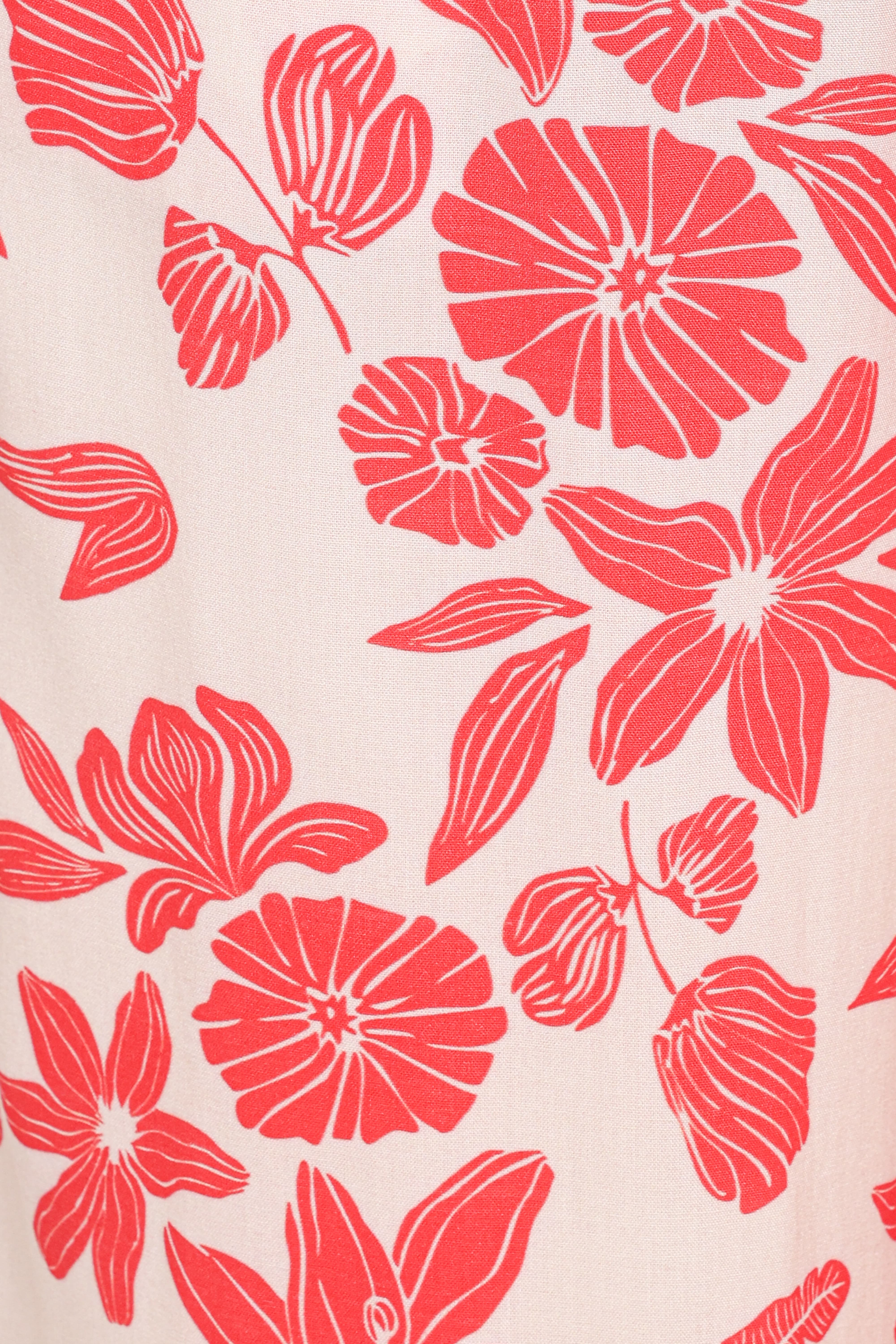 Lira Tie Waist Pant - Red Floral