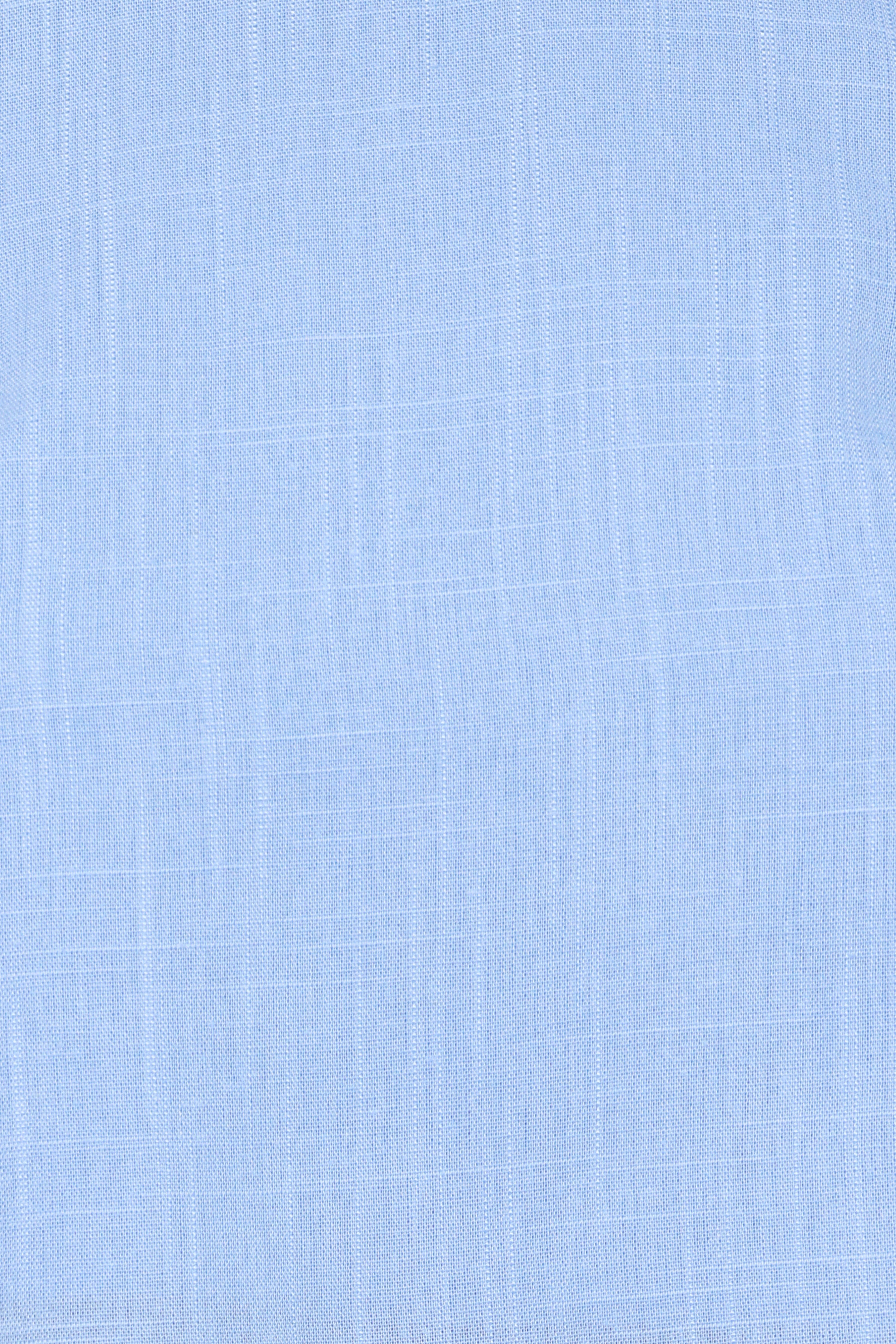 Madison Linen Column Skirt - Blue