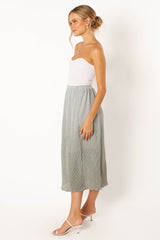 Margurita Gradient Midi Skirt - Aqua