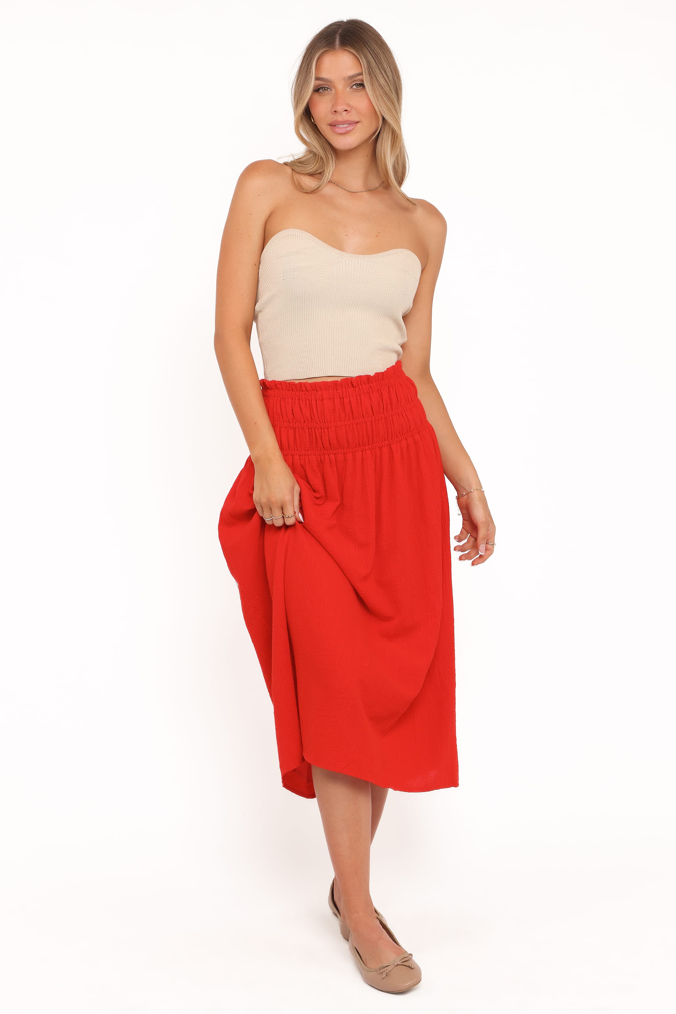 Mattea Maxi Skirt - Red