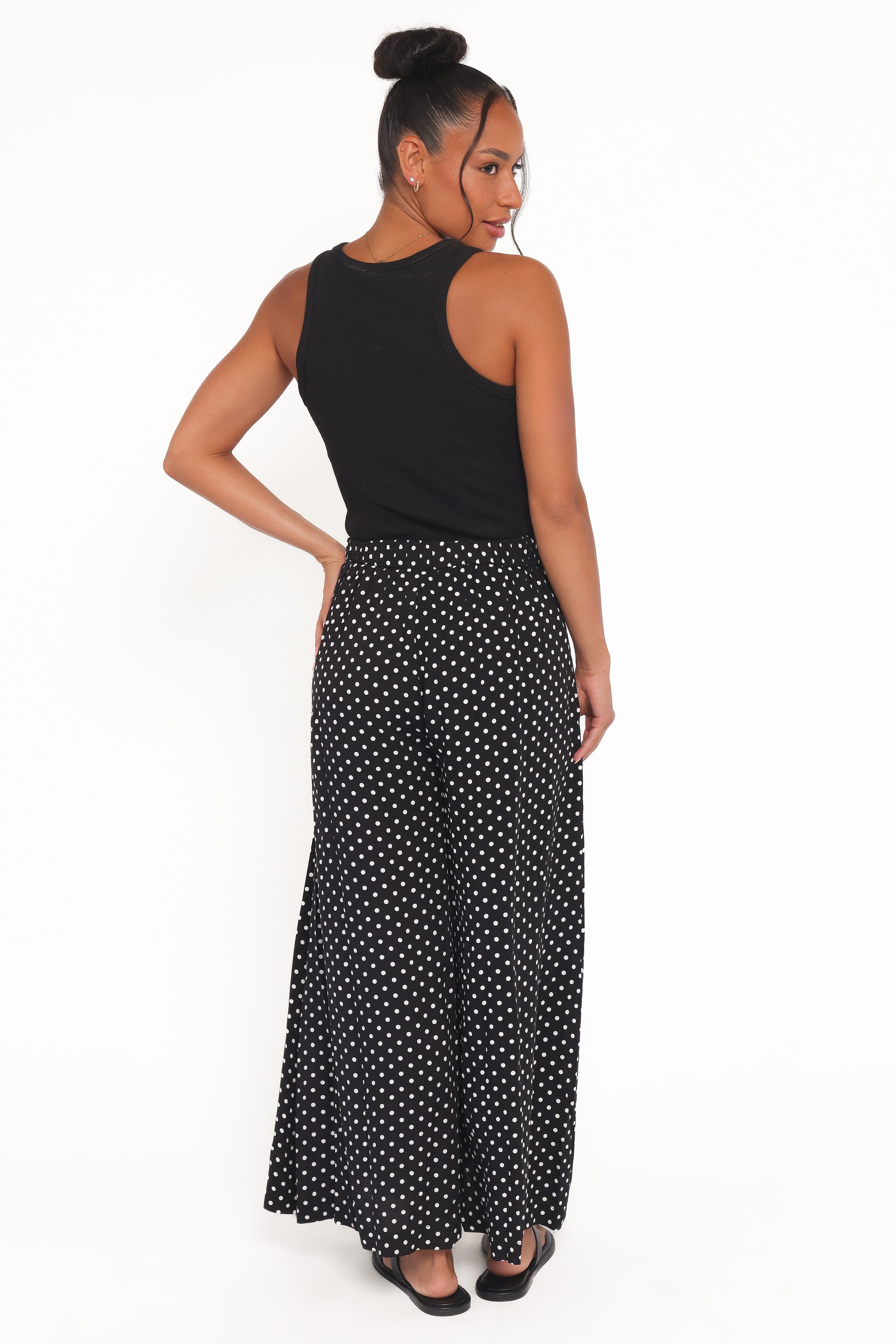 Neveah Pant - Black Polka Dot