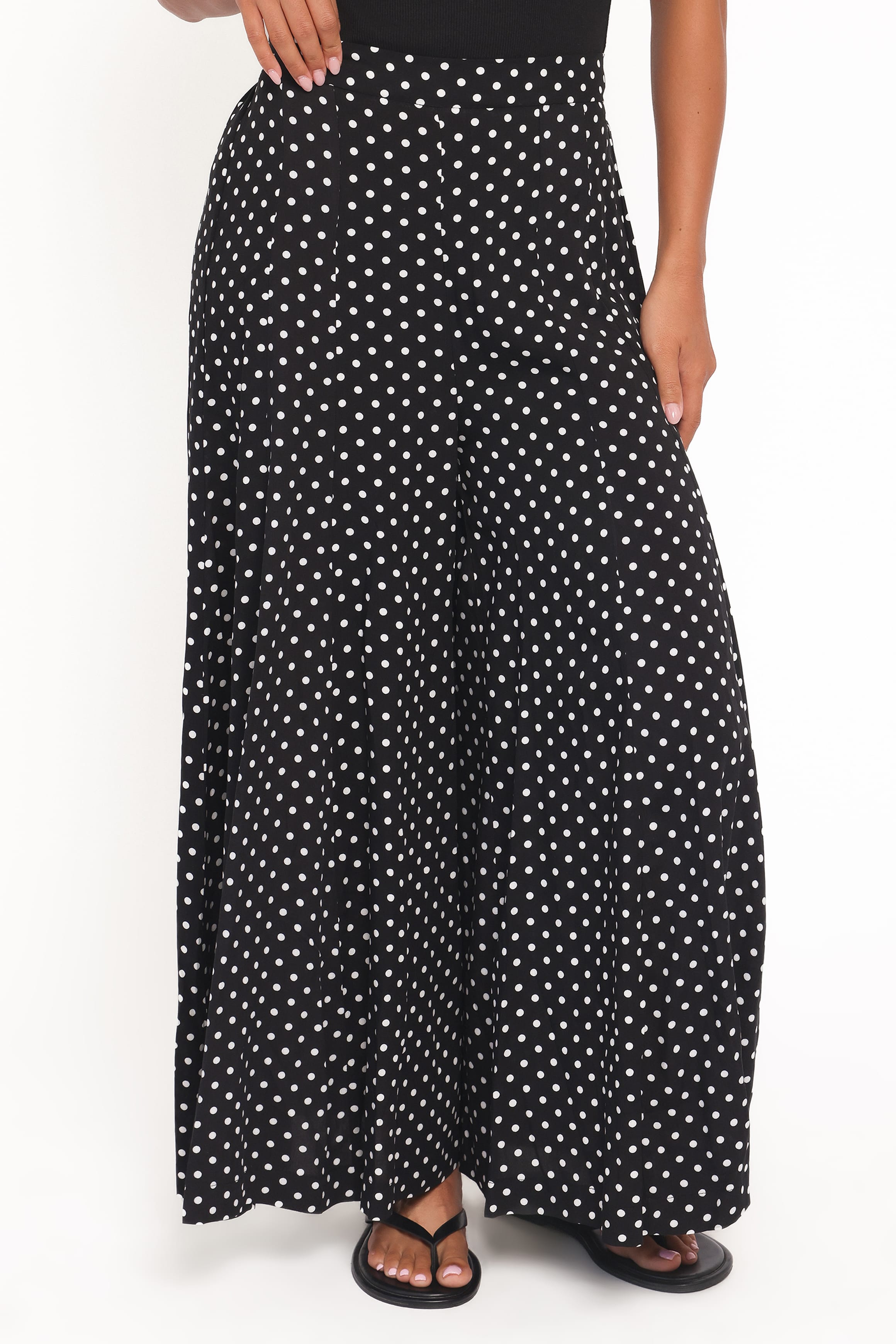 Neveah Pant - Black Polka Dot