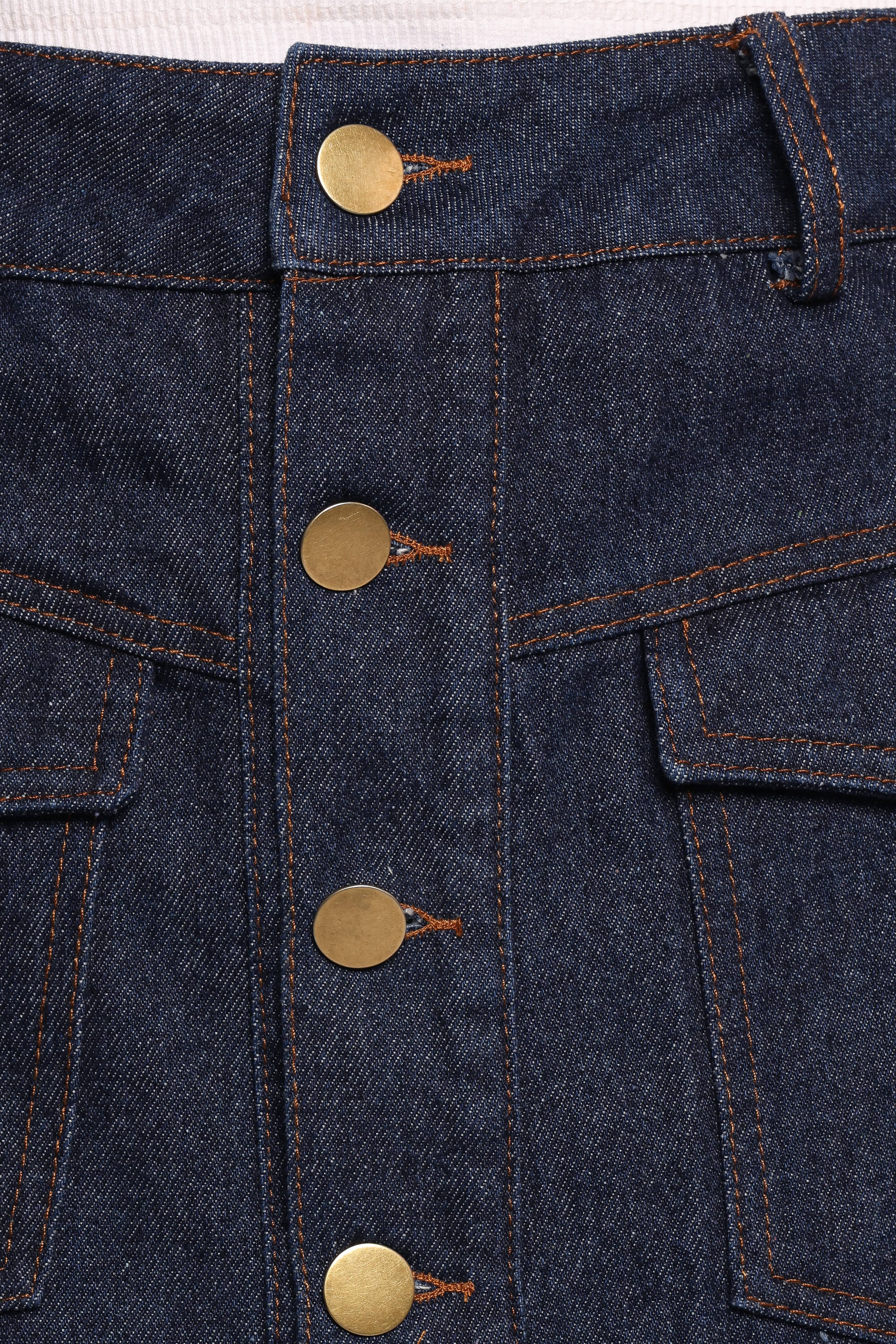 Presley Denim Skort - Dark Denim