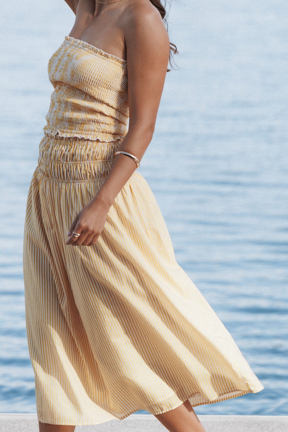 Salome Maxi Skirt - Mango Stripe