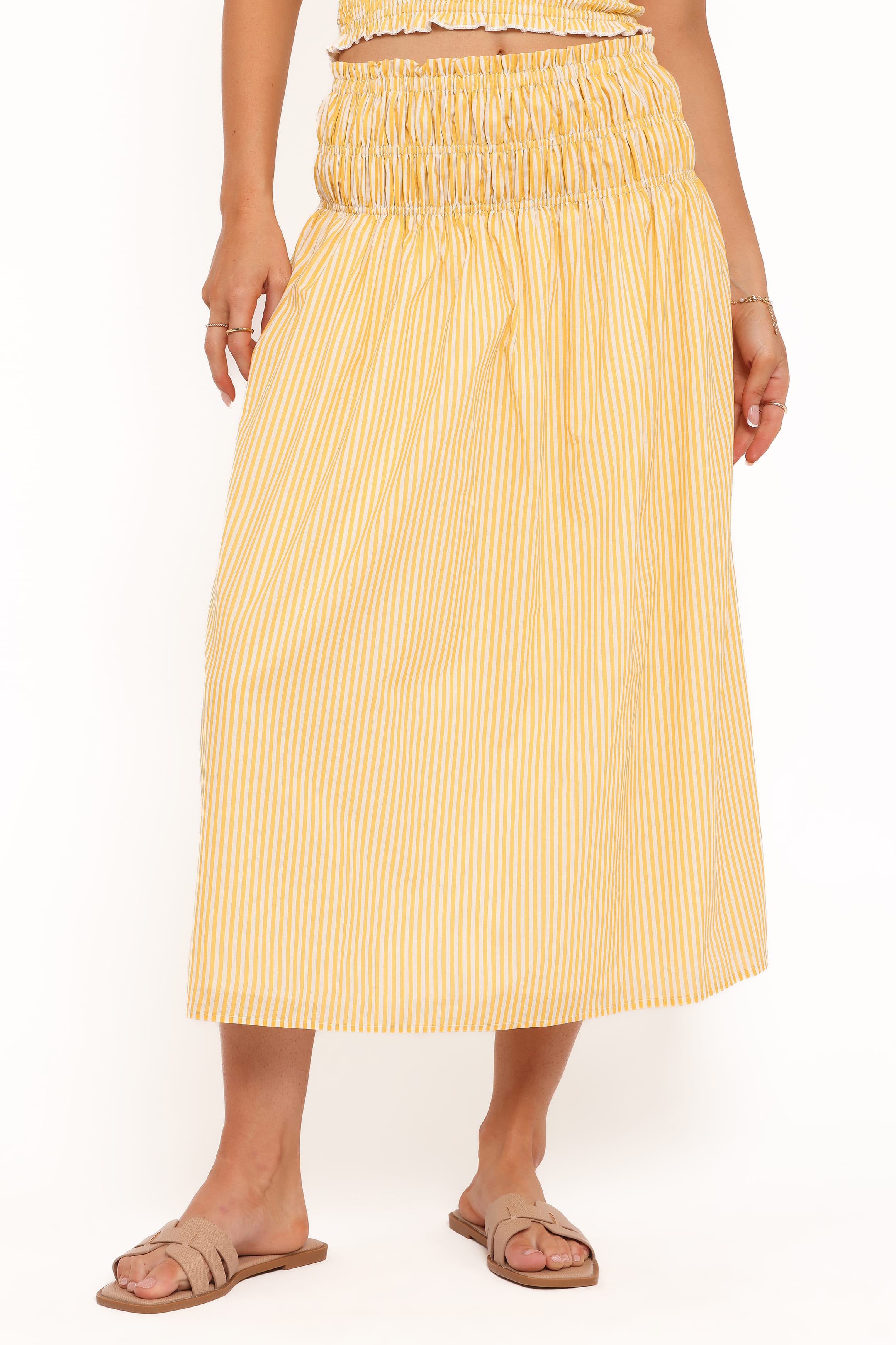 Salome Maxi Skirt - Mango Stripe