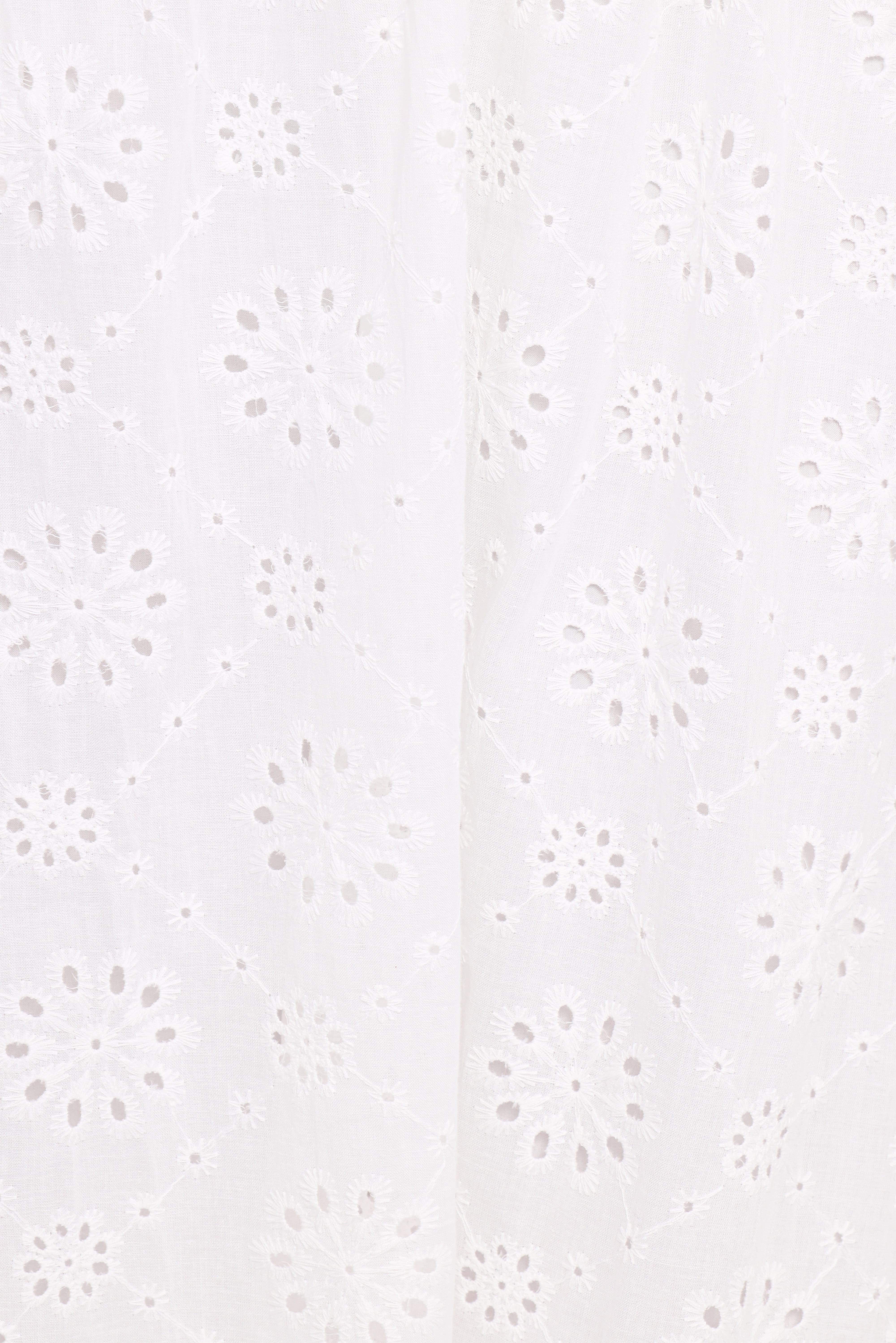Sinead Eyelet Maxi Skirt - White