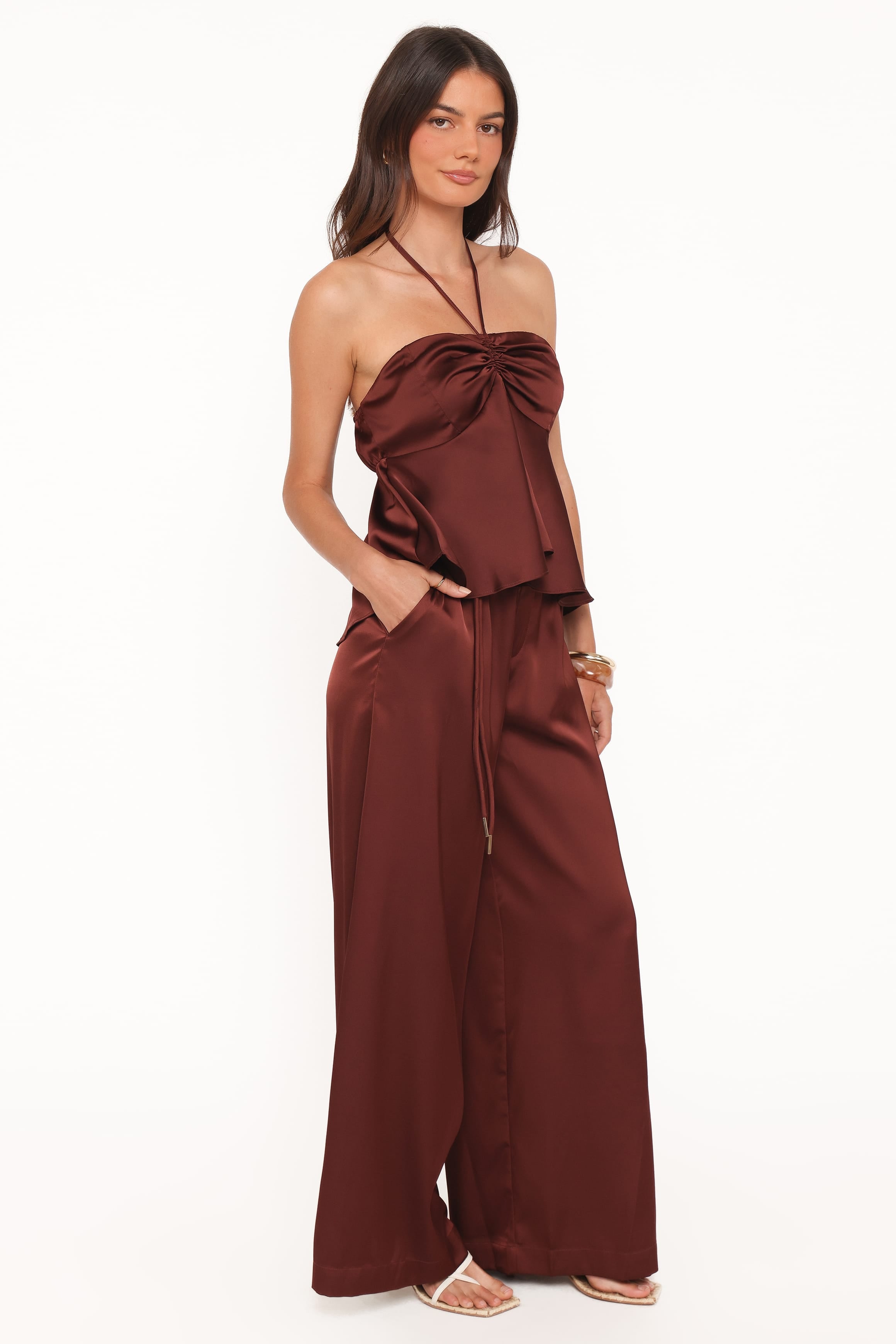 Vita Tailored Pant - Brown