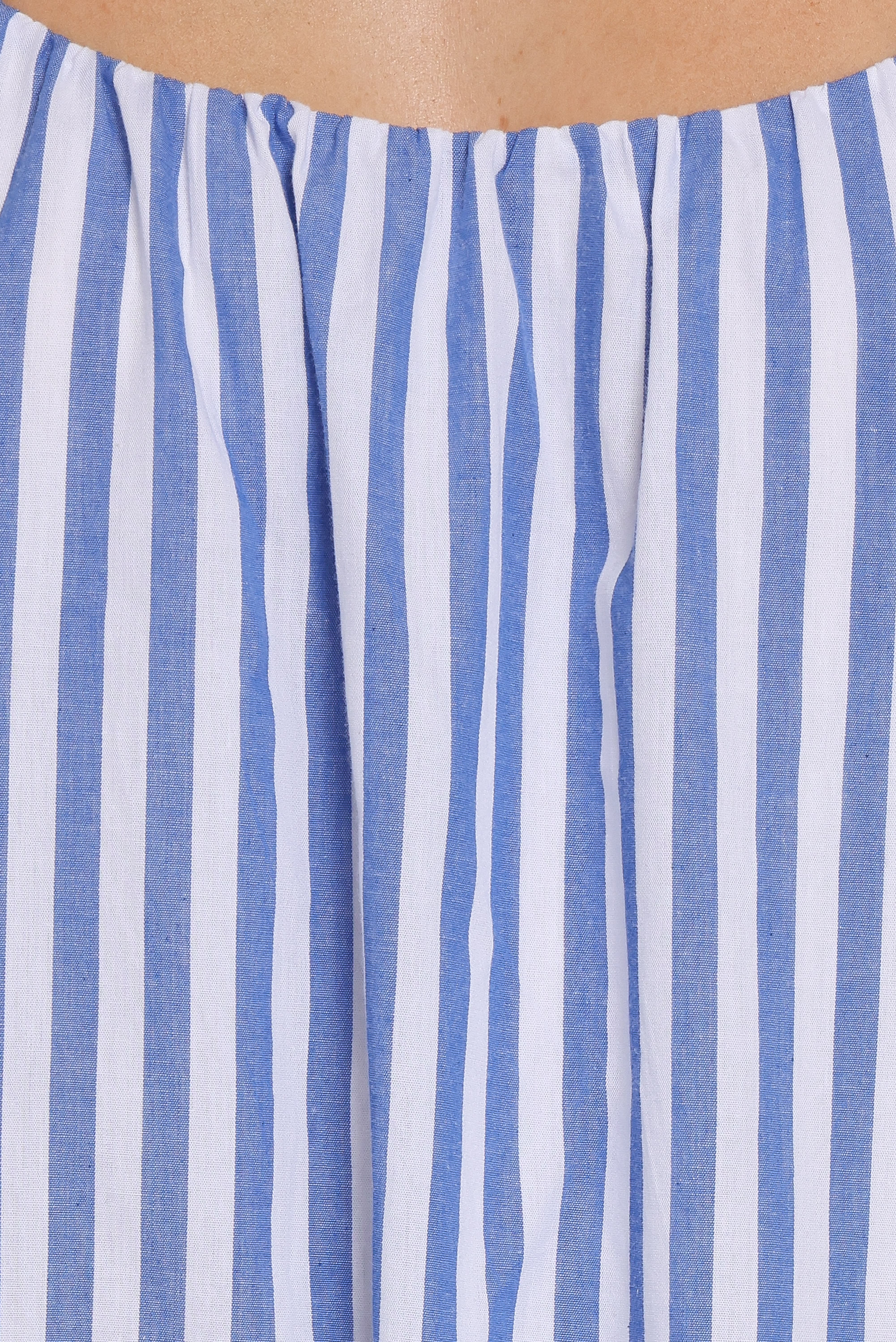 Amber Maxi Dress - Navy White Stripe