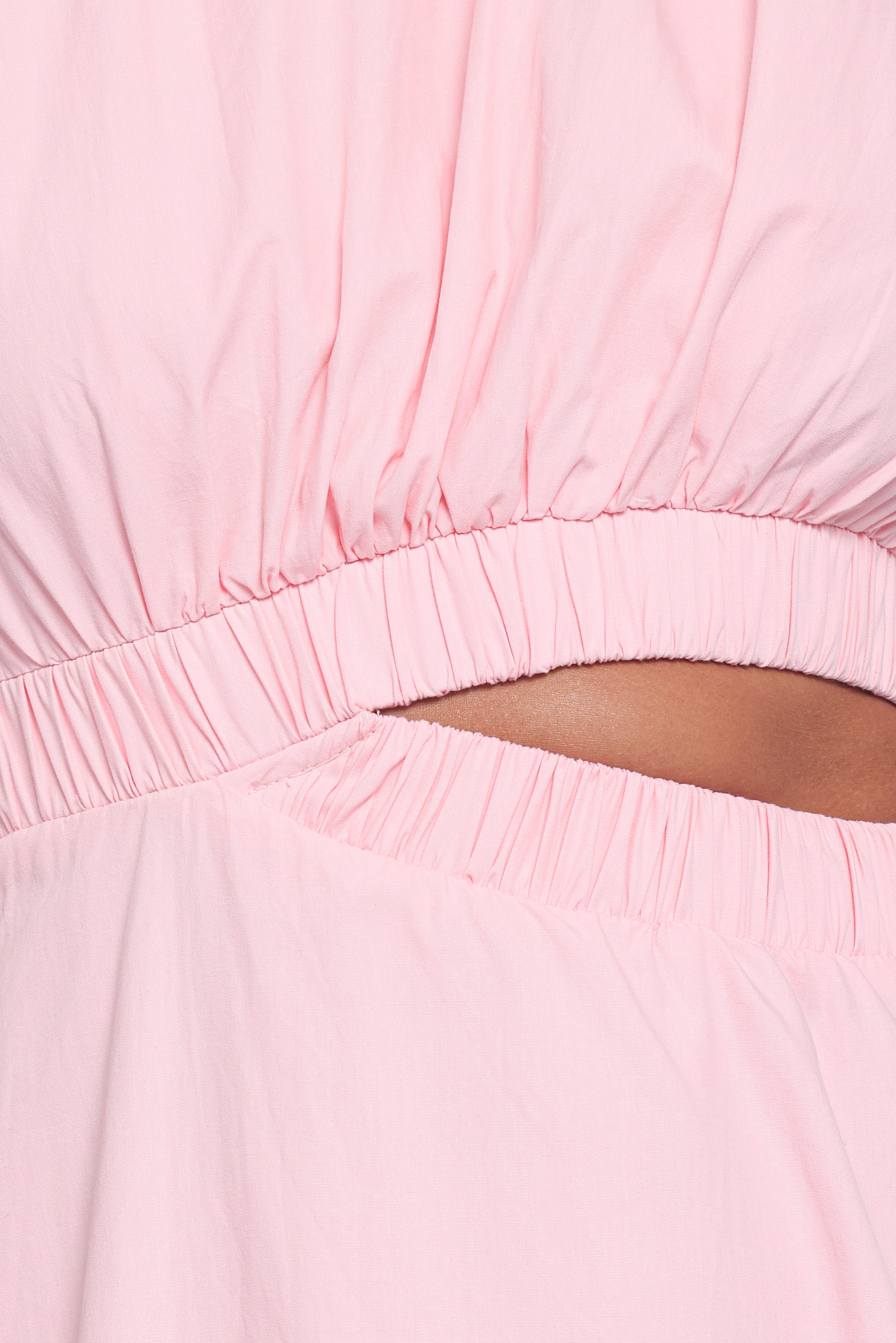 Aminah Puff Sleeve Dress - Pink